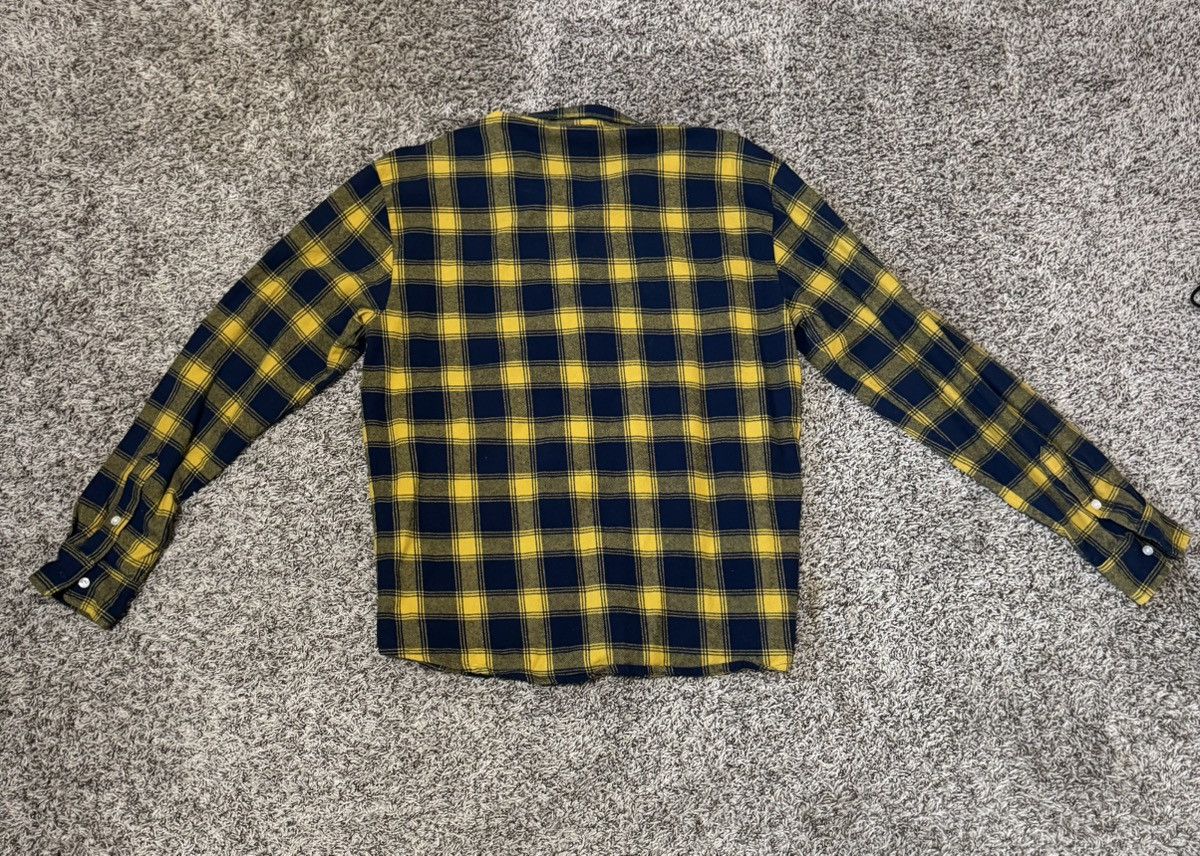 Richie Le Collection Richie Le Navy Yellow Plaid Flannel Size US L / EU 52-54 / 3 - 2 Thumbnail