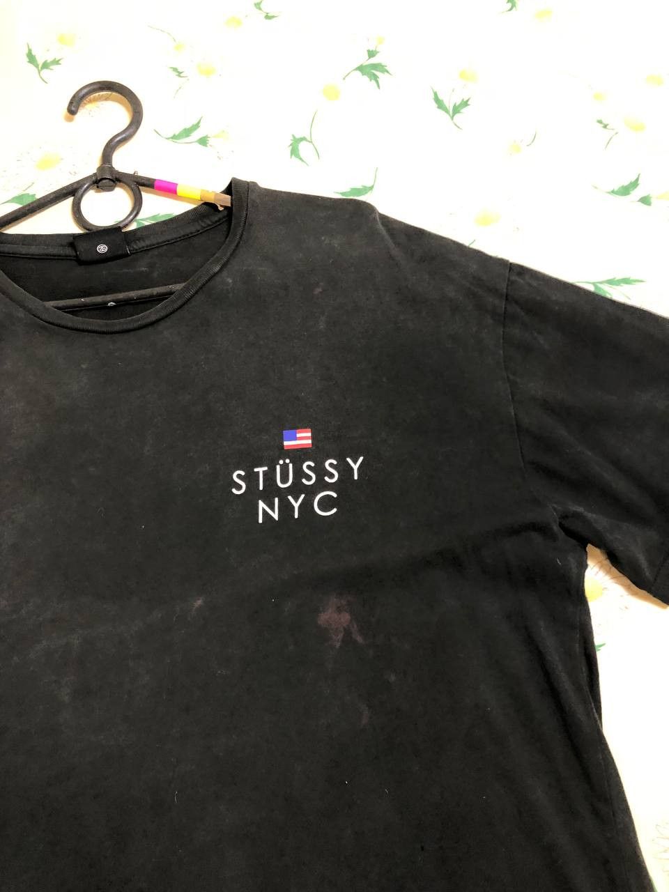 Stussy T-Shirt black Streetwear Y2K Stussy Vintage big print Size US L / EU 52-54 / 3 - 9 Thumbnail