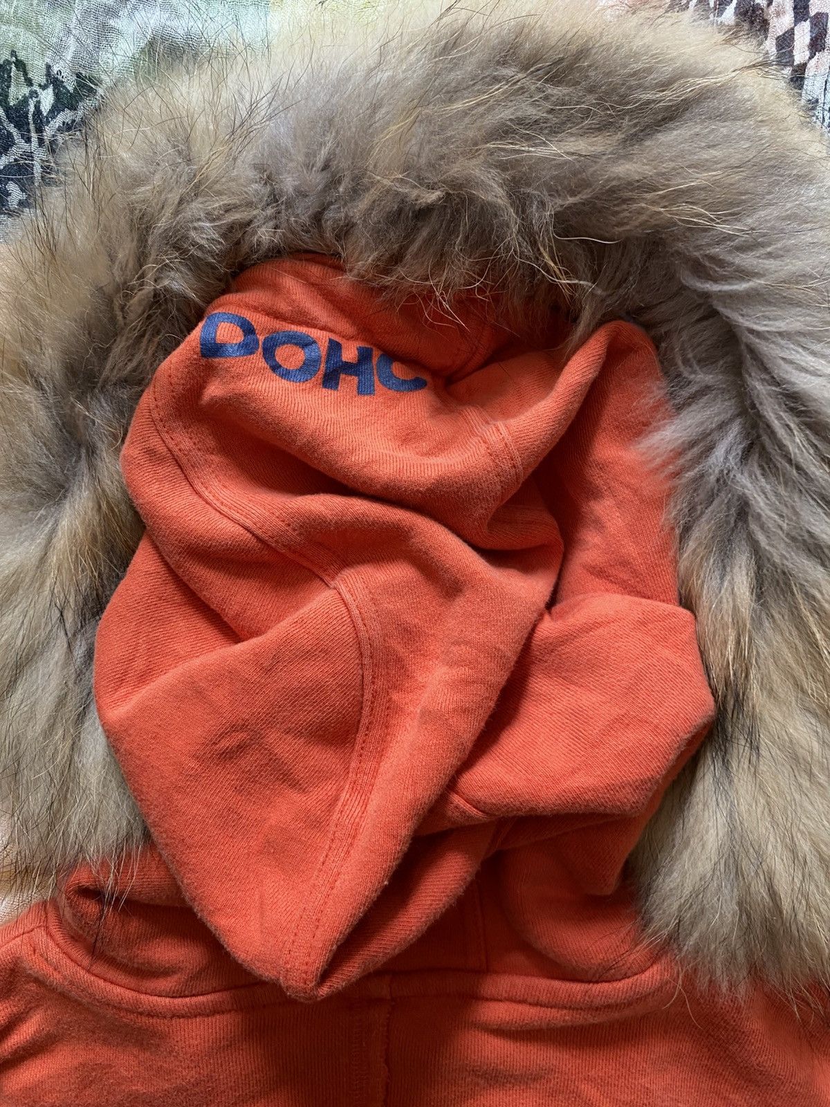 Le Grande Bleu (L.G.B.) Dohc faux fur distressed hoodie Size US XL / EU 56 / 4 - 5 Thumbnail