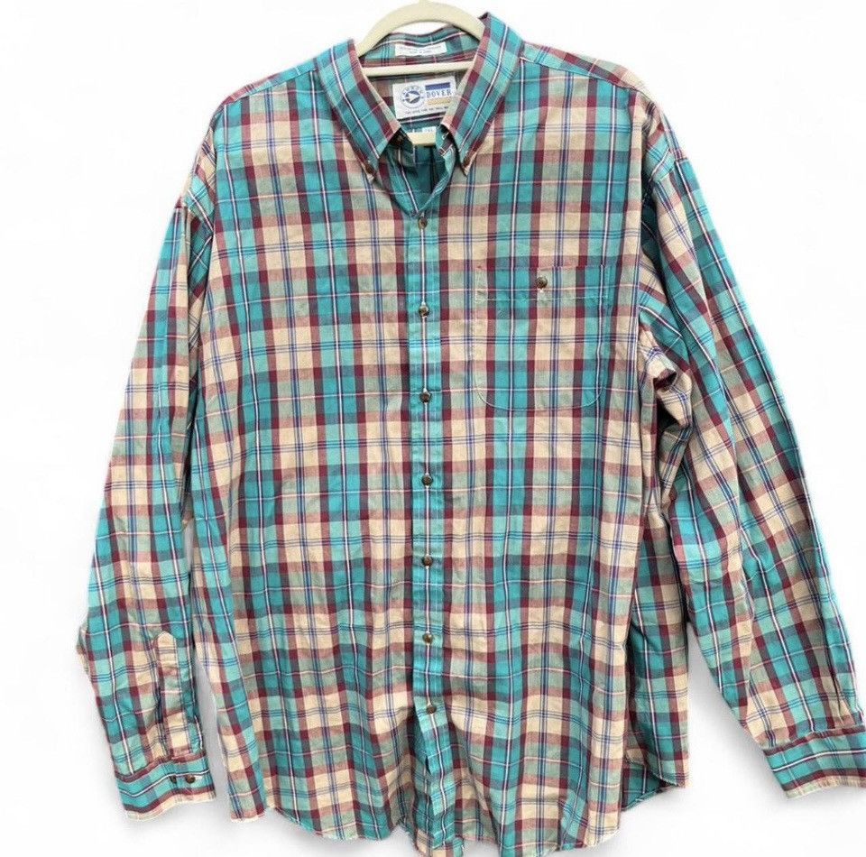 Chaps Y2K Chaps and Dover Lot Of 2 Plaid Button-Down Shirt XXL Size US XXL / EU 58 / 5 - 2 Thumbnail