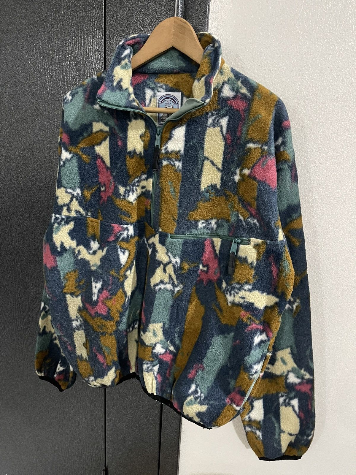 Jack Wolfskin Vintage Jack Wolfskin Fleece Half Zipper Jacket Size US L / EU 52-54 / 3 - 2 Thumbnail