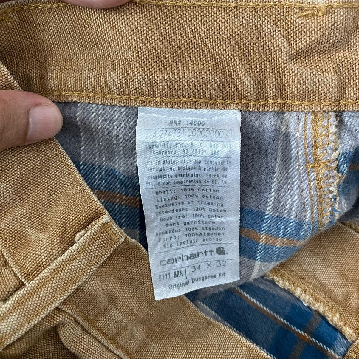 Carhartt Vintage Carhartt Blanket Lined Tan Carpenter Work Pants Size US 34 / EU 50 - 24 Thumbnail