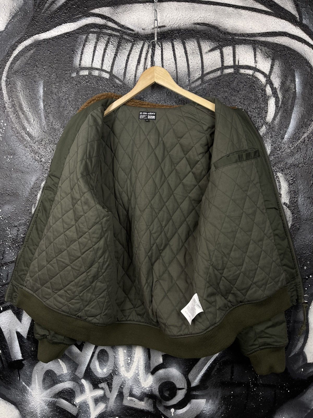 izzue Izzue X04 Army Patched Aviator Bomber Jacket Men’s Size L Size US L / EU 52-54 / 3 - 9 Thumbnail