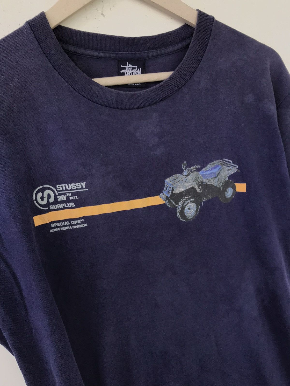 Stussy × Vintage Vintage STUSSY 20th intl surplus special ops t shirt Size US L / EU 52-54 / 3 - 3 Thumbnail