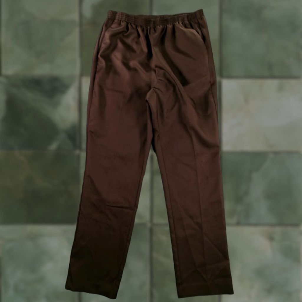 Vintage White Stag Womens Pants Medium Brown Relaxed Classic Casual Business Lounge Size 32" / US 10 / IT 46 - 1 Thumbnail