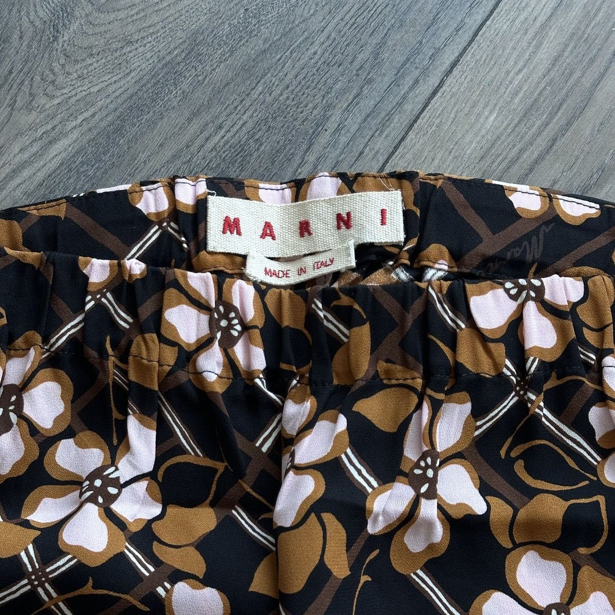 Marni MARNI Floral Print Wide Leg Pants Size 28" / US 6 / IT 42 - 4 Thumbnail