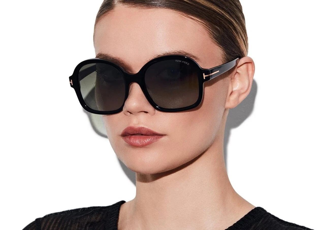 Tom Ford TOM FORD HANLEY TF1034 52F Brown Havana Pink Sunglasses 1034 Size ONE SIZE - 12 Thumbnail
