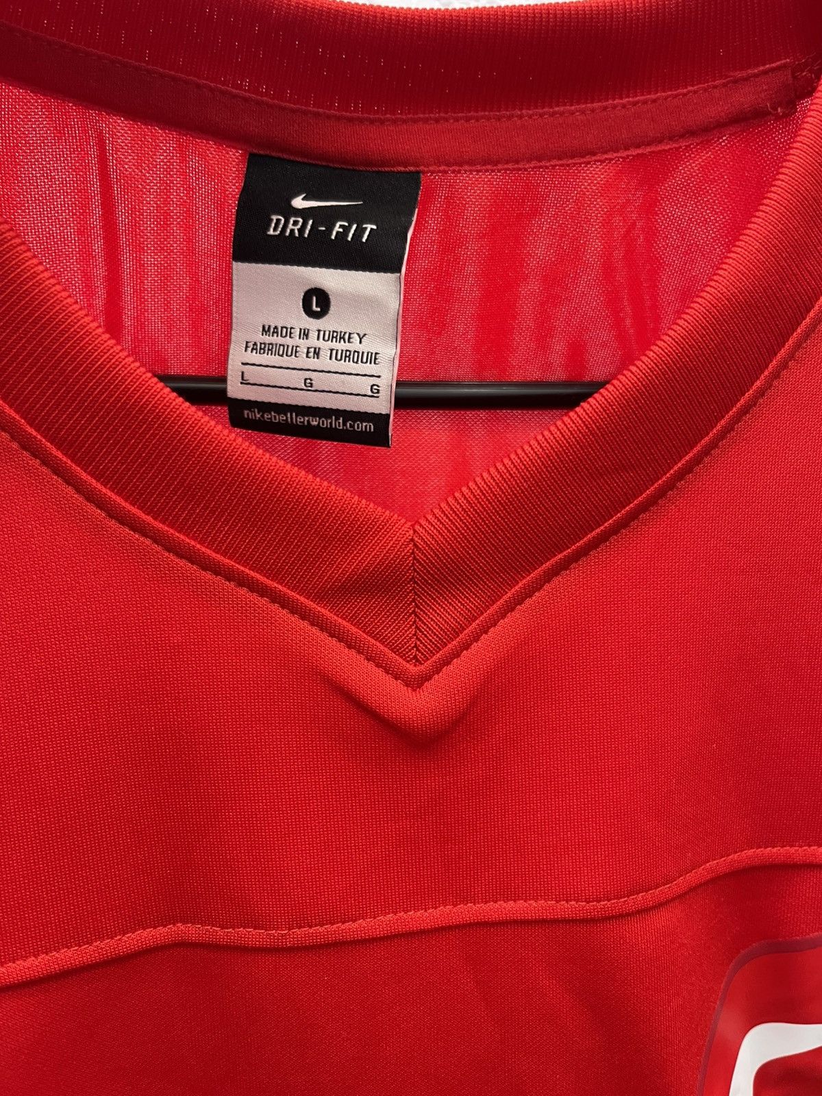 Nike 2014-2016 TURKEY HOME JERSEY L Size US L / EU 52-54 / 3 - 4 Thumbnail