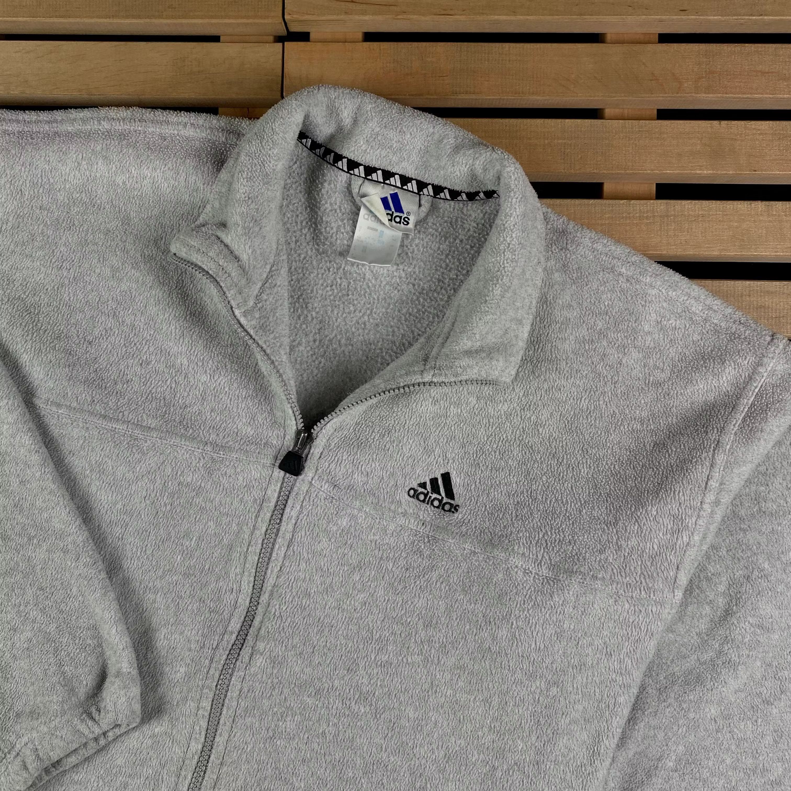 Adidas × Vintage Mens Fleece Bomber Adidas Vintage Size L Size US L / EU 52-54 / 3 - 2 Thumbnail
