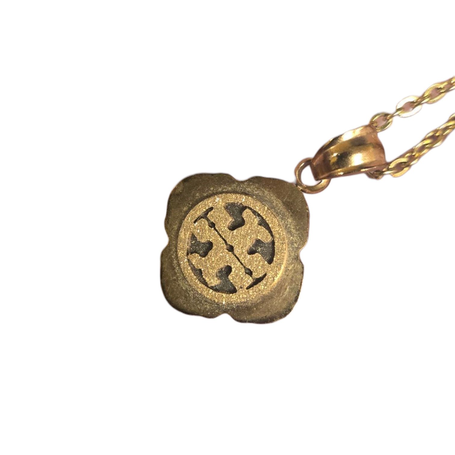 Tory Burch Tory Burch pendant on adjustable gold toned chain Size ONE SIZE - 1 Thumbnail