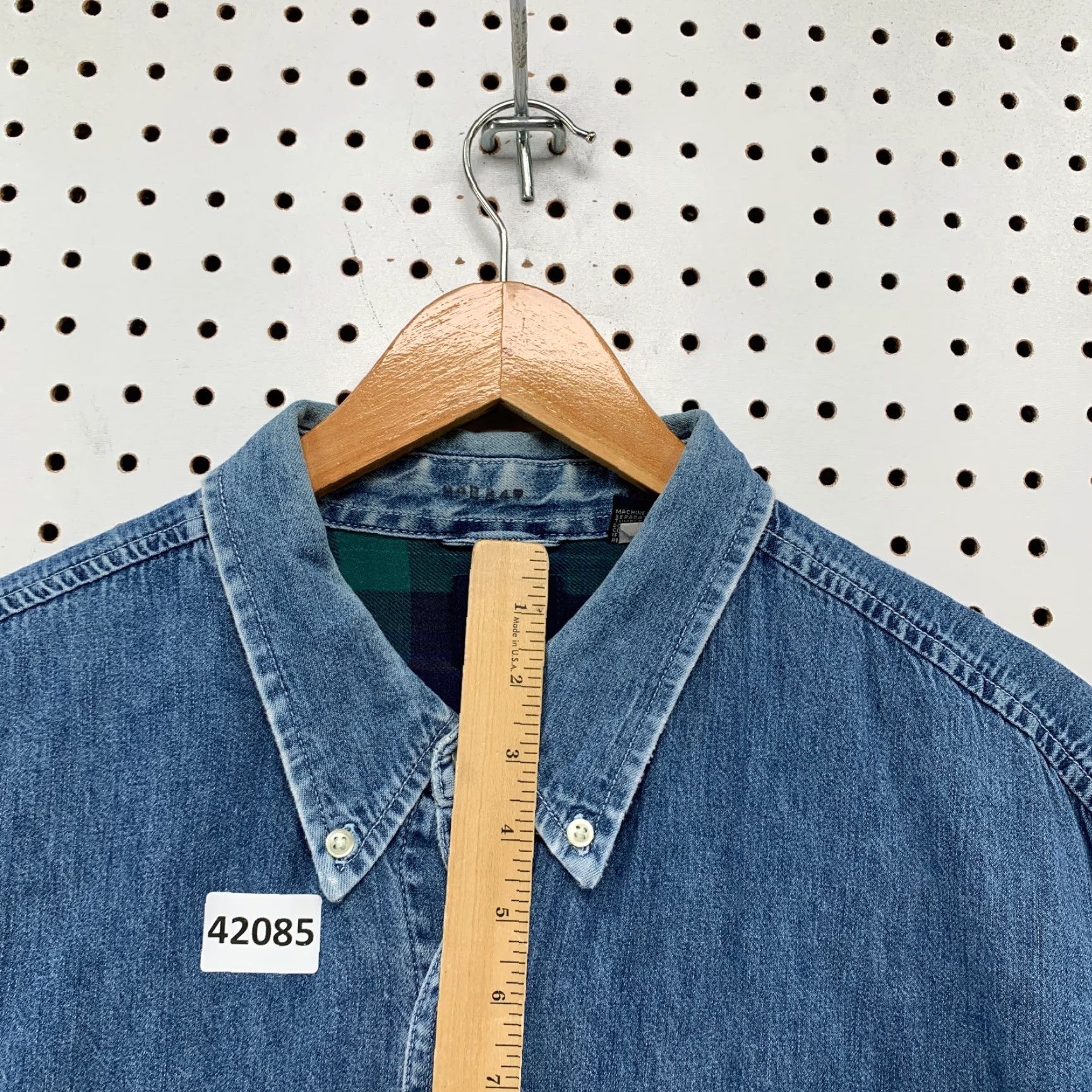 Gap VINTAGE Gap Denim Shirt Men XL Long Sleeve Collared Button-Up Lined Blue 90s Casual Size US XL / EU 56 / 4 - 6 Thumbnail