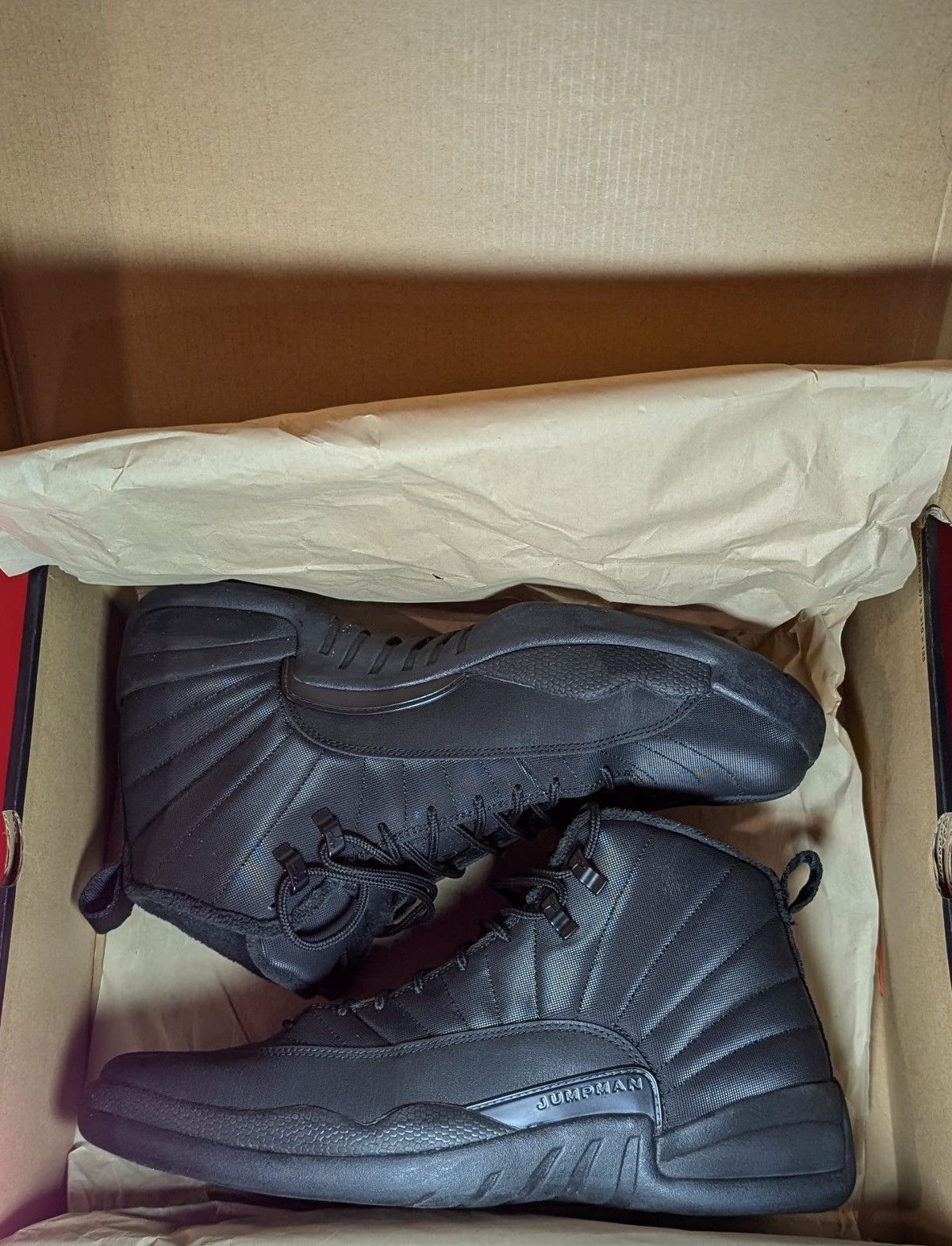 Jordan Brand Size 13 - Air Jordan 12 Retro Winterized Triple Black Size US 13 / EU 46 - 9 Thumbnail