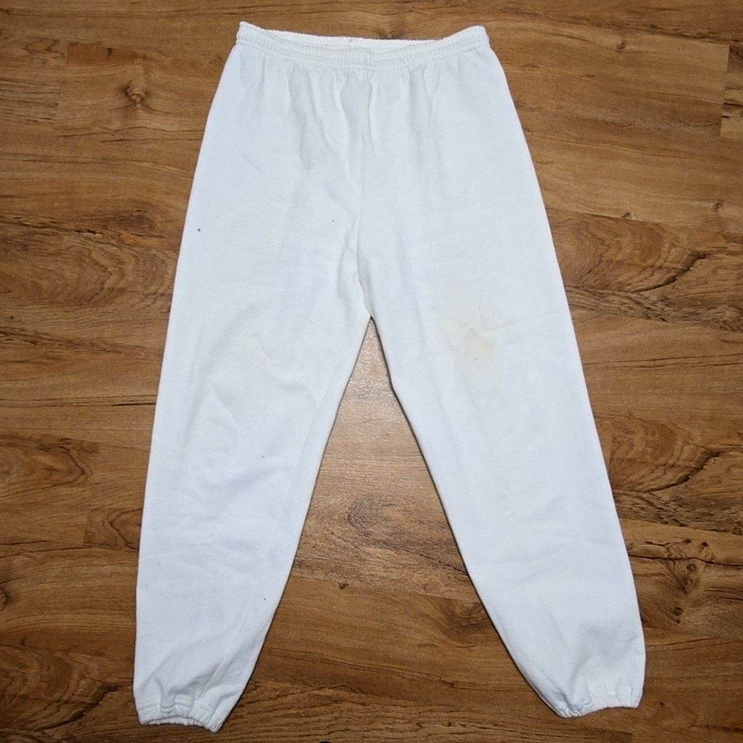 Jerzees Vintage Jerzees Sweatpants Elastic Waist White XL Joggers Size US 36 / EU 52 - 1 Thumbnail