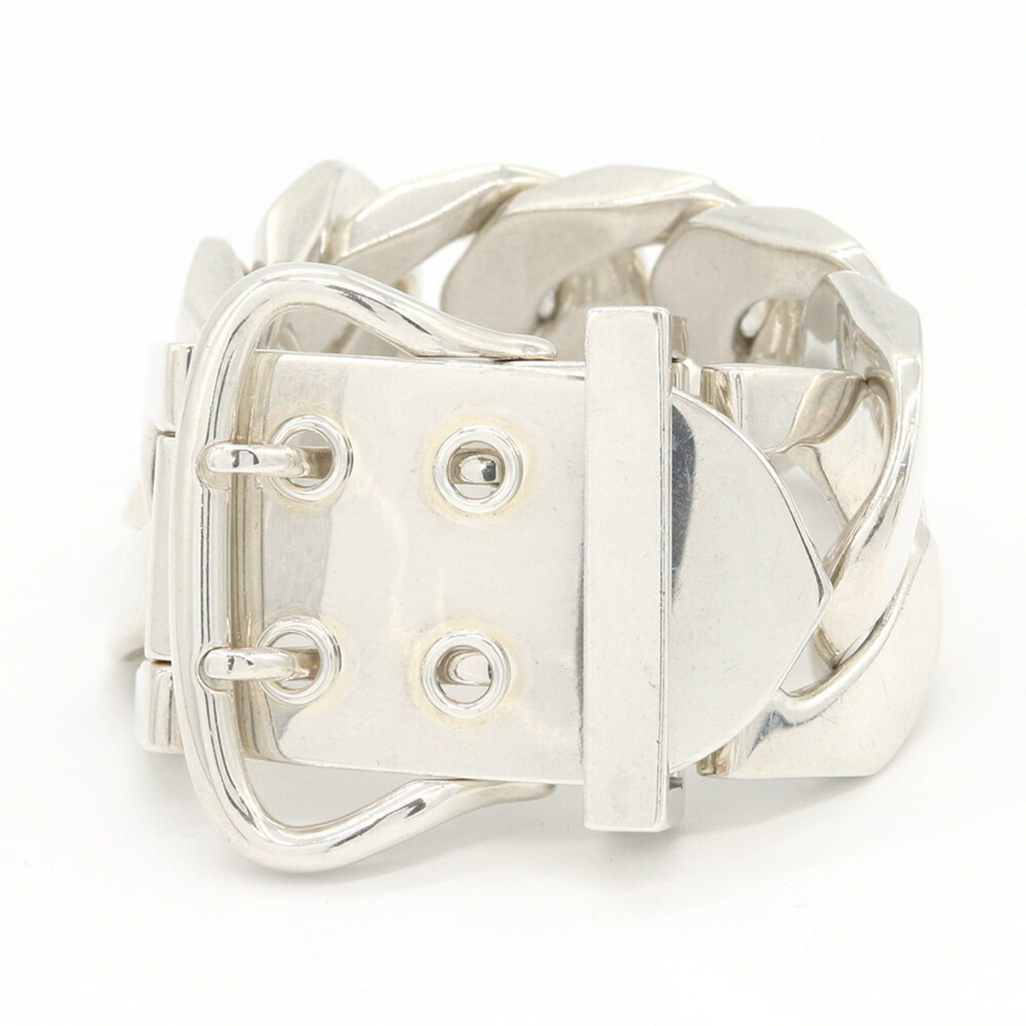 Hermes Hermes Bracelet Boucles Sellier TGM SV Sterling Silver 925 Bangle Old Women's Men's HERMES Size ONE SIZE - 1 Thumbnail