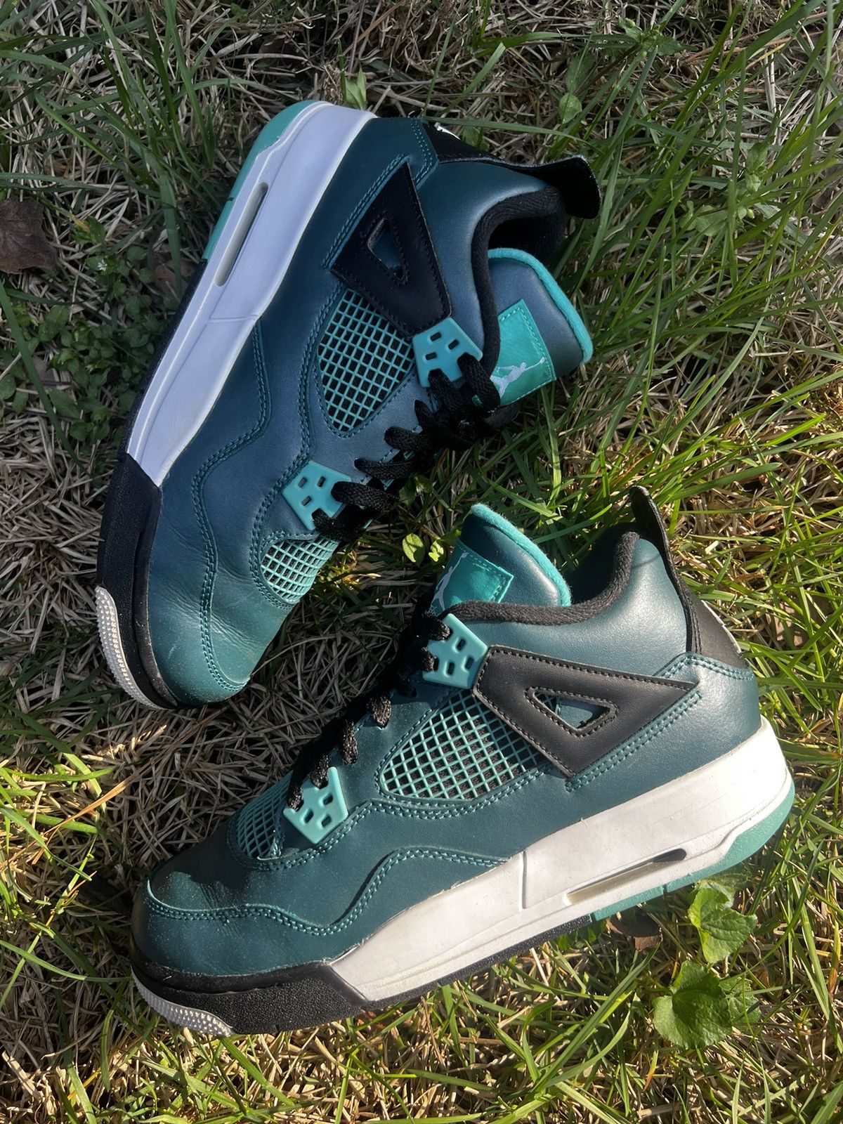 Jordan Brand CLEAN Air Jordan 4 Retro Teal 2015 Size 6.5 Mens shoes Size US 6.5 / EU 39-40 - 9 Thumbnail