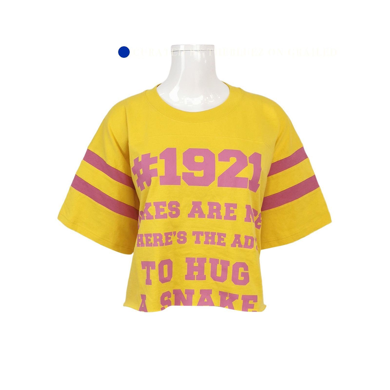 Gucci L'Aveugle Par Amour Tee in Yellow Size US S / EU 44-46 / 1 - 1 Thumbnail