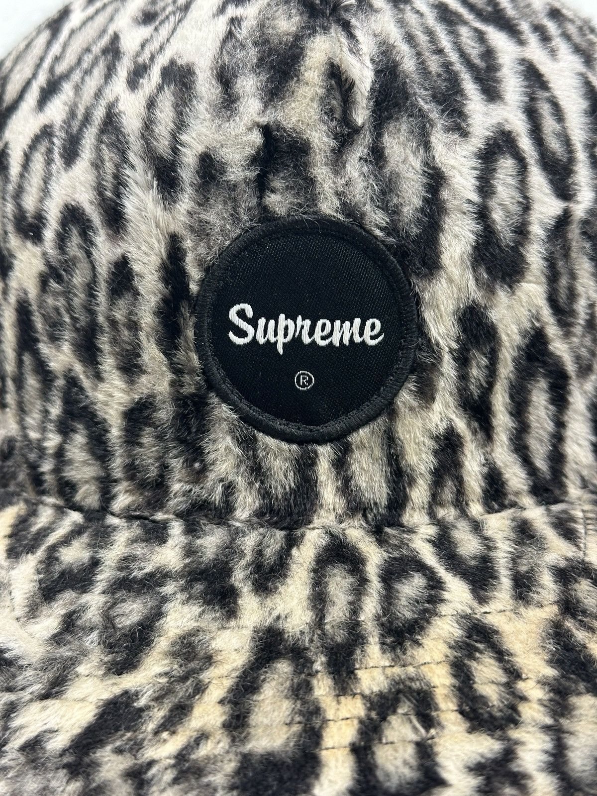 Supreme Supreme Leopard Mesh Back 5-Panel Cap Hat | Grailed