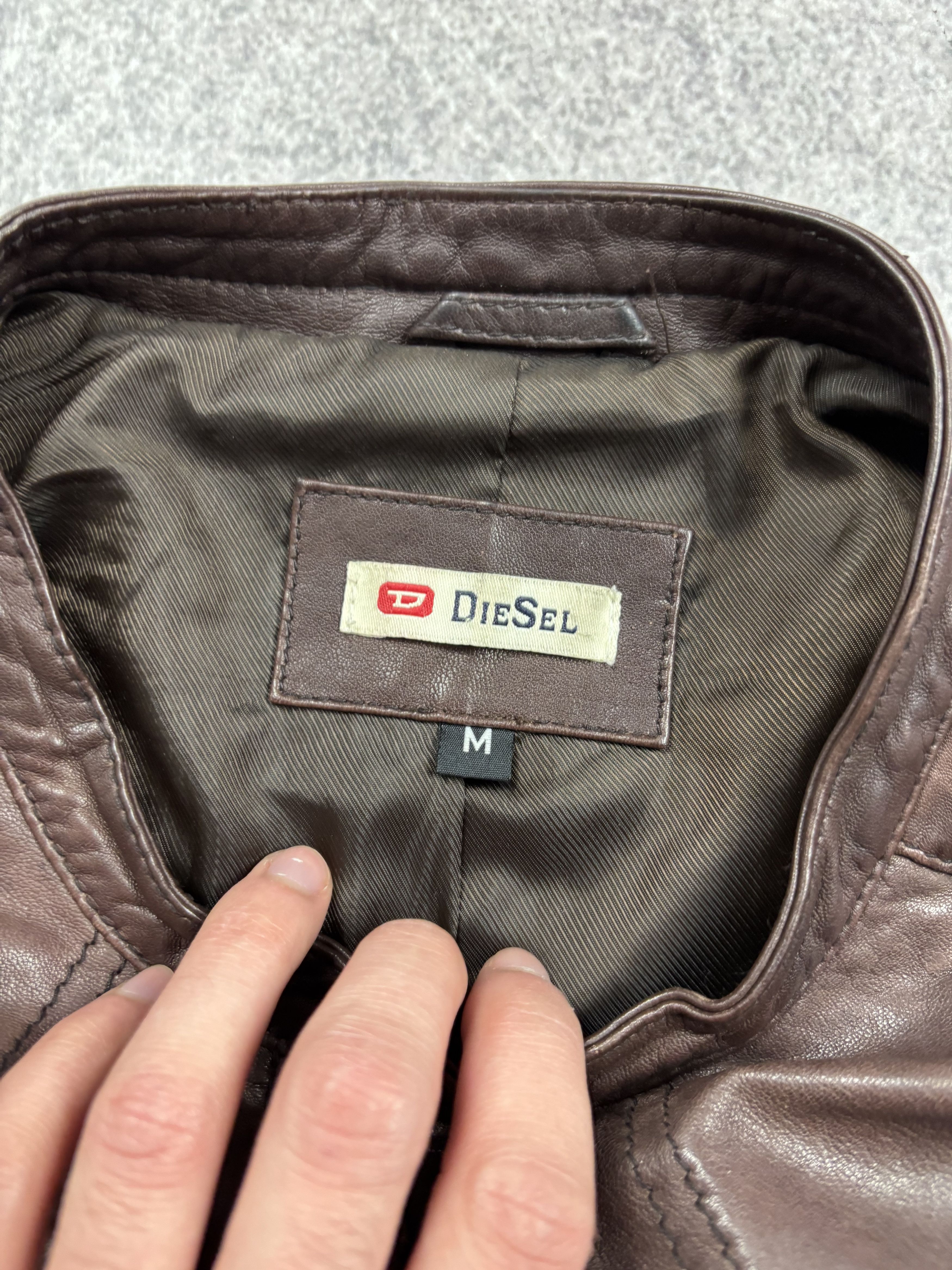 Diesel Rick Owens Type Yohji Yamamoto Style Diesel Leather Jacket Size US S / EU 44-46 / 1 - 7 Thumbnail