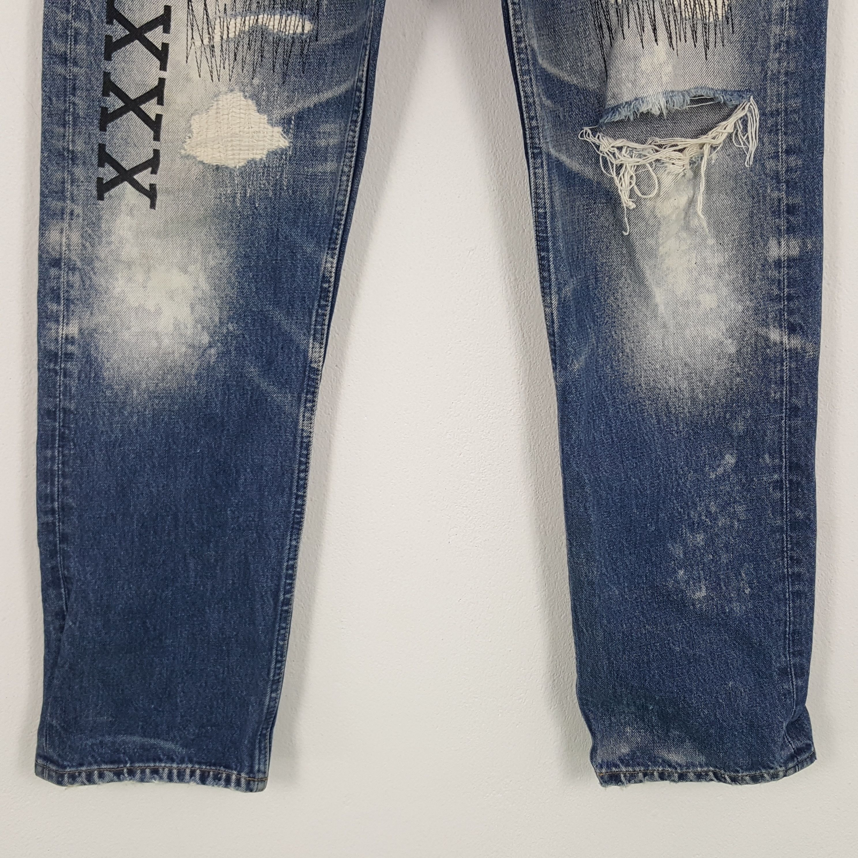 Japanese Brand × Vintage Vintage RNA Sweats Bloods Denim Jeans Size US 33 - 3 Thumbnail