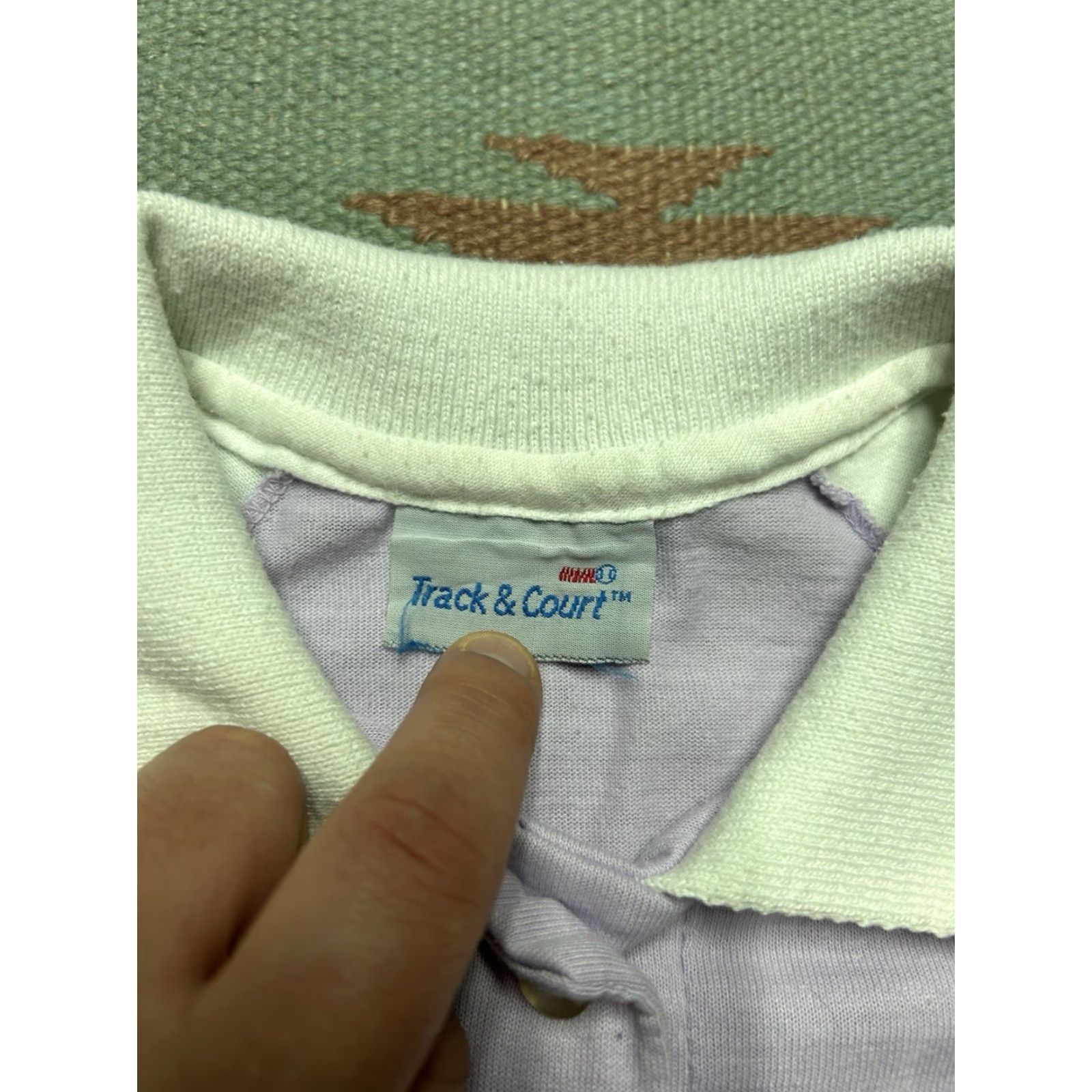 Vintage VINTAGE 80s short sleeve polo shirt striped lilac purple 2 tone soft Sm/Med Mens Polo Shirts 80s Mens Purple Striped Polo Size US M / EU 48-50 / 2 - 4 Thumbnail
