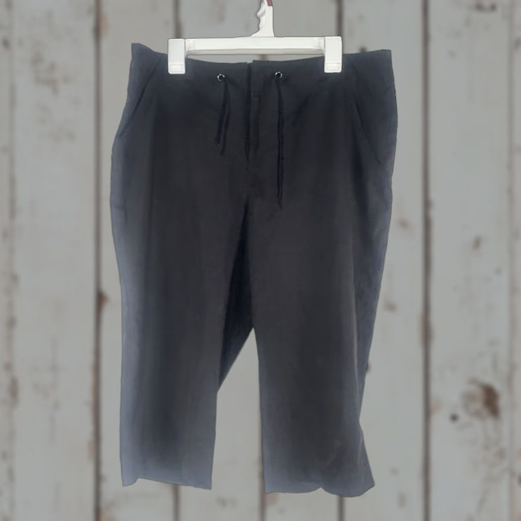 Vintage Excursion Black Soft-Shell Cropped Pants Womens Size XL Size 40" / US 18 - 1 Thumbnail