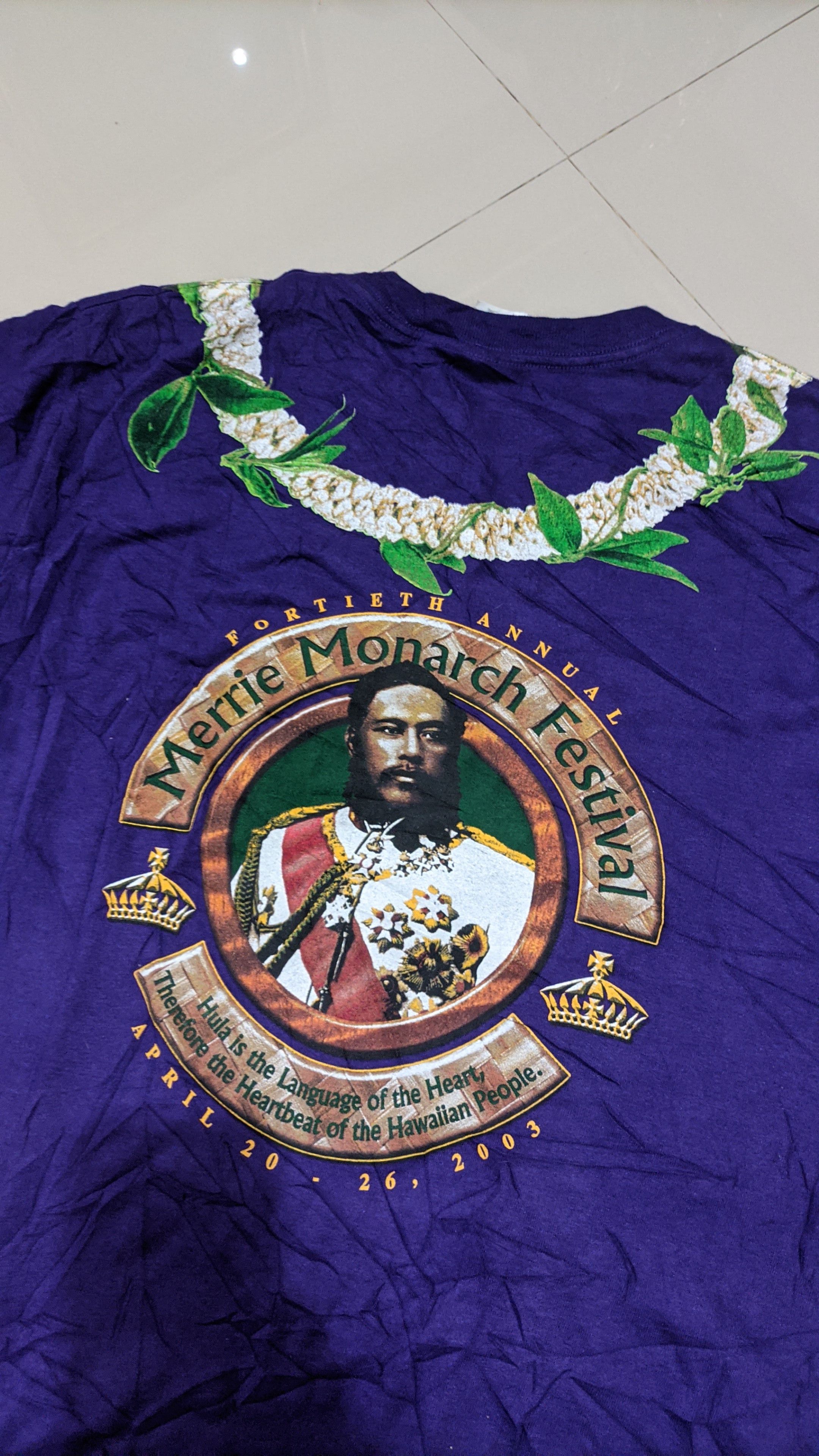 Vintage Vintage Merrie Monarch Festival Tee 2003 t-shirt Size US M / EU 48-50 / 2 - 4 Thumbnail