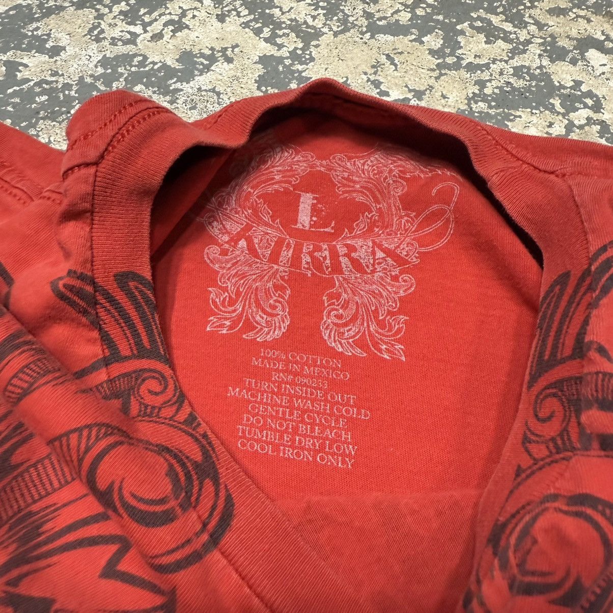Affliction Vintage Kirra Red Y2K Grunt Grunge Tshirt Size US L / EU 52-54 / 3 - 4 Thumbnail