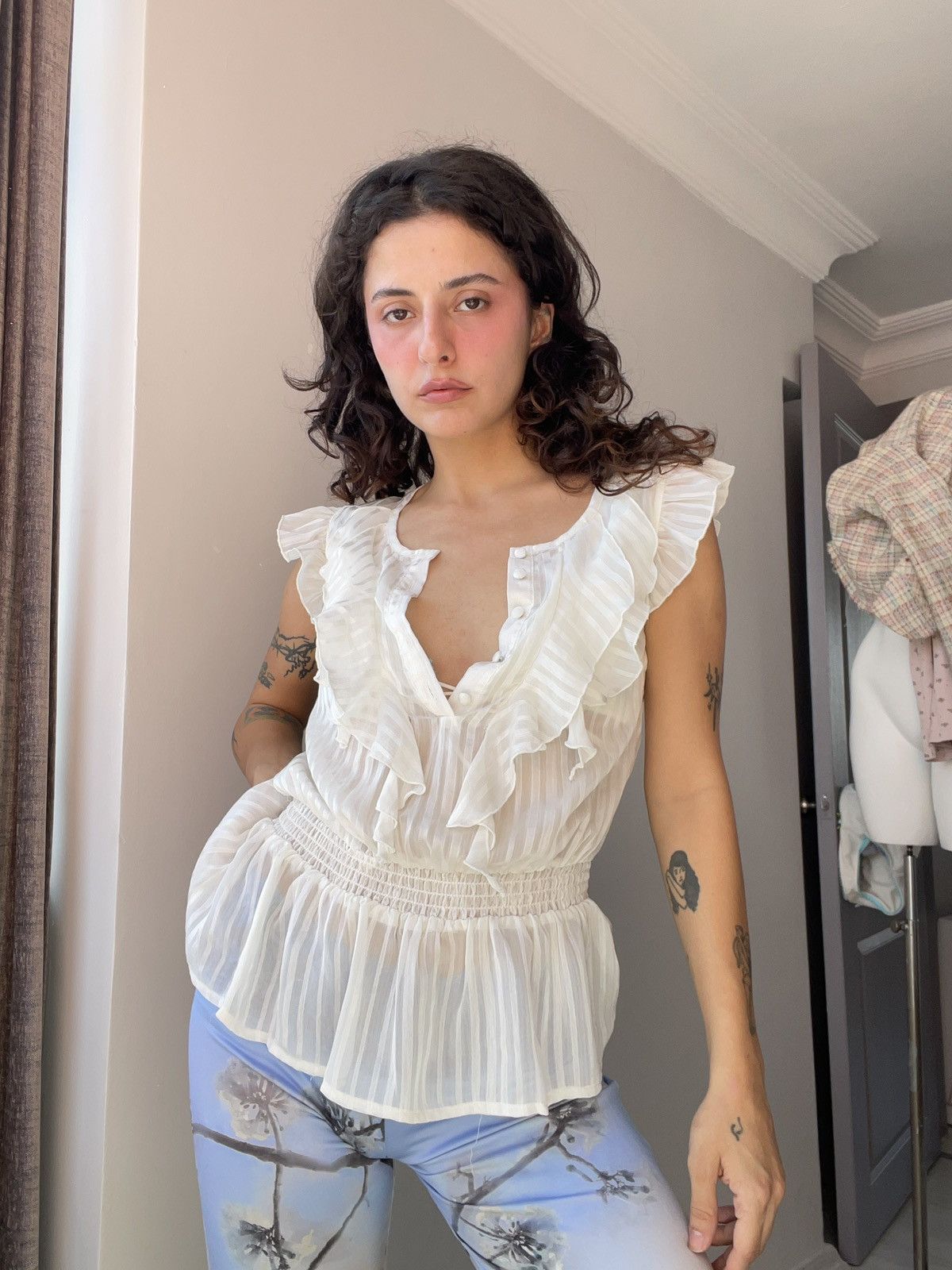 Vintage 00’s blouse Size M / US 6-8 / IT 42-44 - 2 Thumbnail
