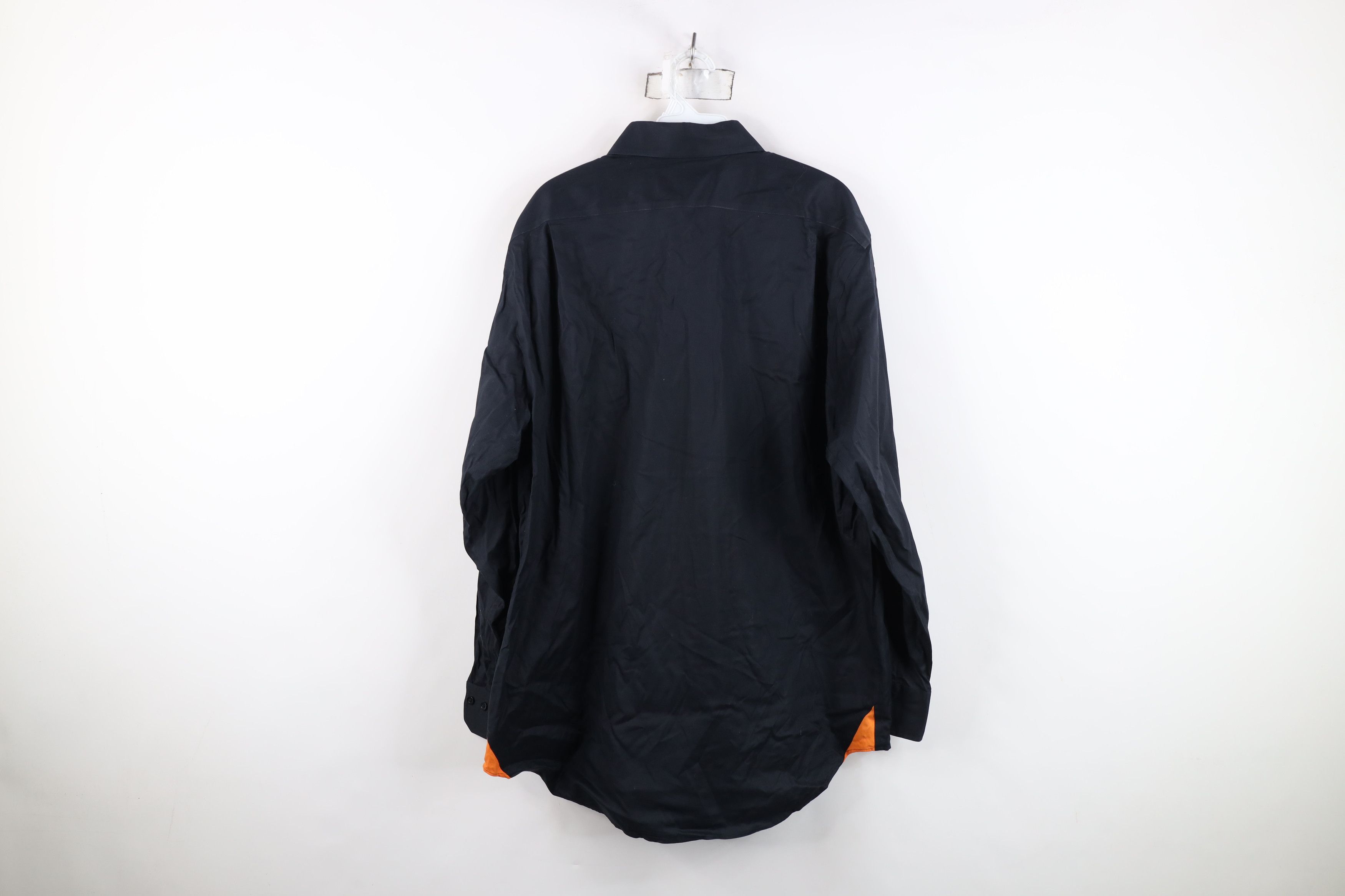 Vintage Lorenzo Uomo Trim Fit The Perfect Black Shirt Collared Shirt Size US M / EU 48-50 / 2 - 12 Thumbnail