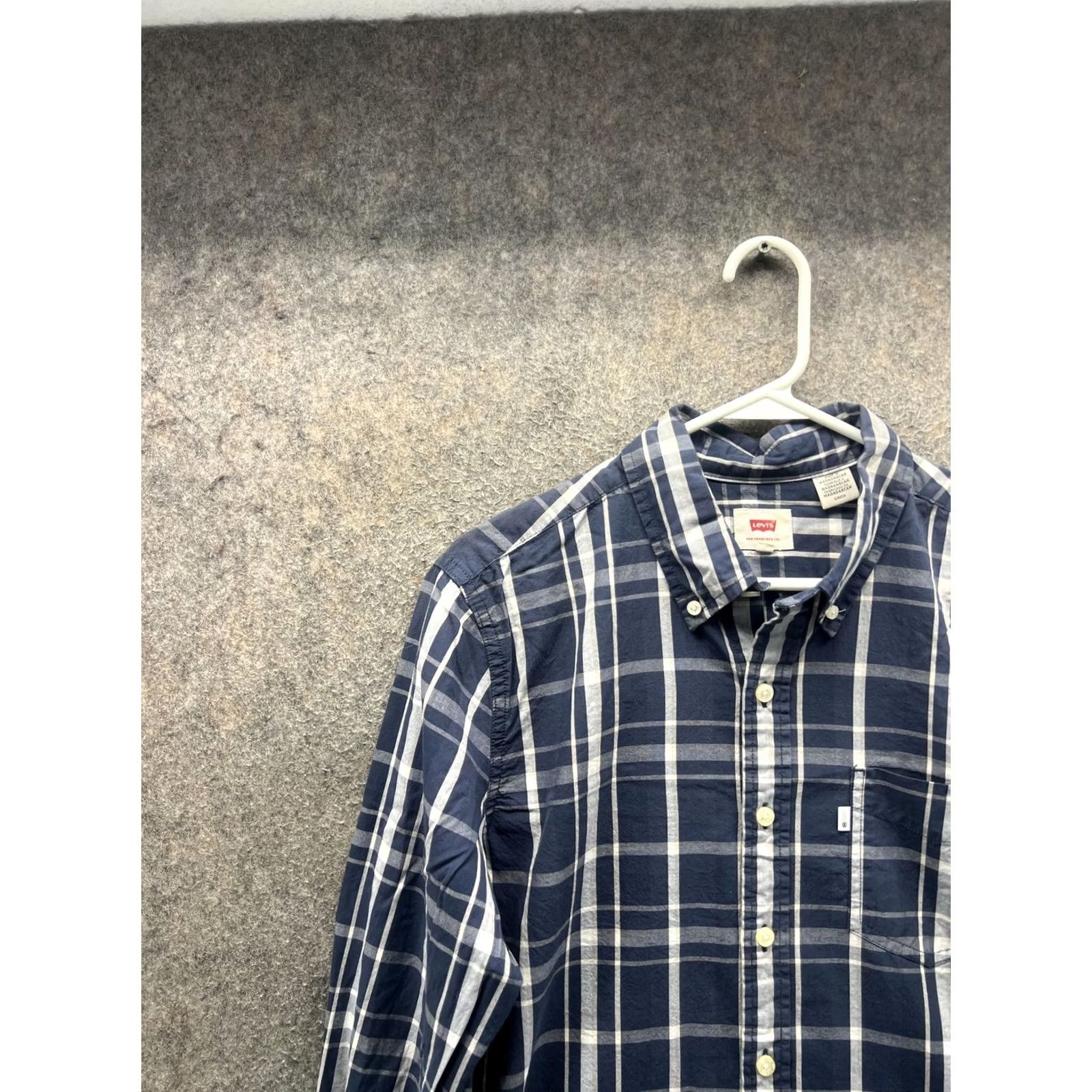Levi's Levi's Shirt Mens Small Blue Plaid Long Sleeve Button Front Casual Woven Size US S / EU 44-46 / 1 - 7 Thumbnail