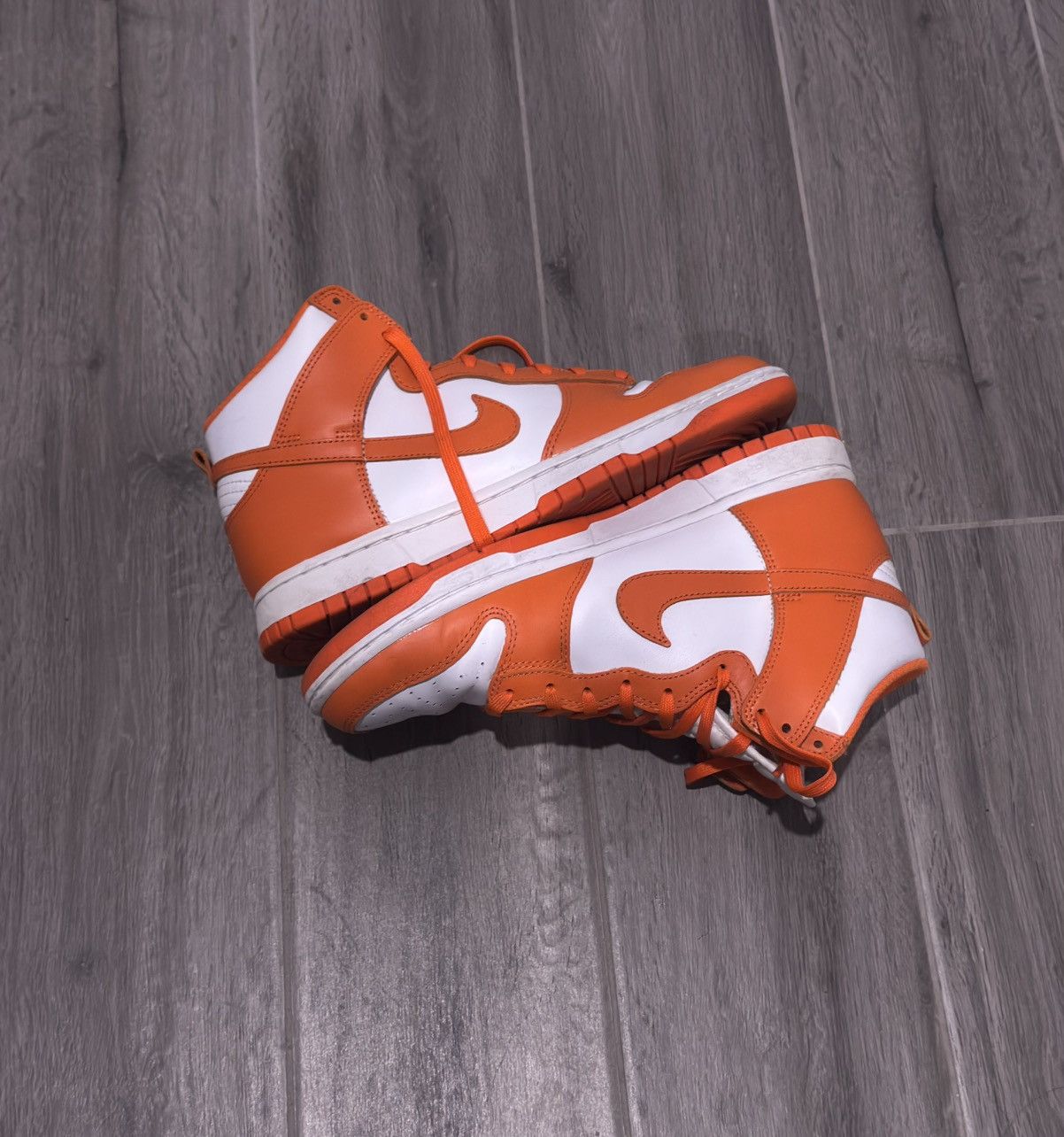 Nike Nike Dunk High Retro “Orange Blaze” Size US 9 / EU 42 - 2 Thumbnail