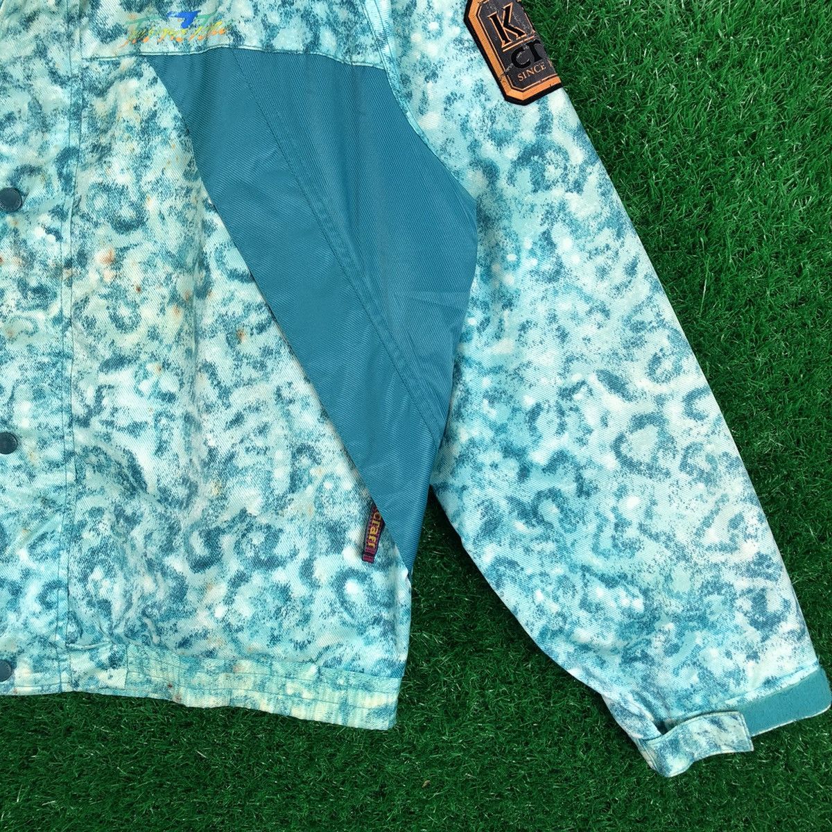 Japanese Brand Vintage Ken Craft Sport Fishing Jacket Blue Camo Size US L / EU 52-54 / 3 - 3 Thumbnail