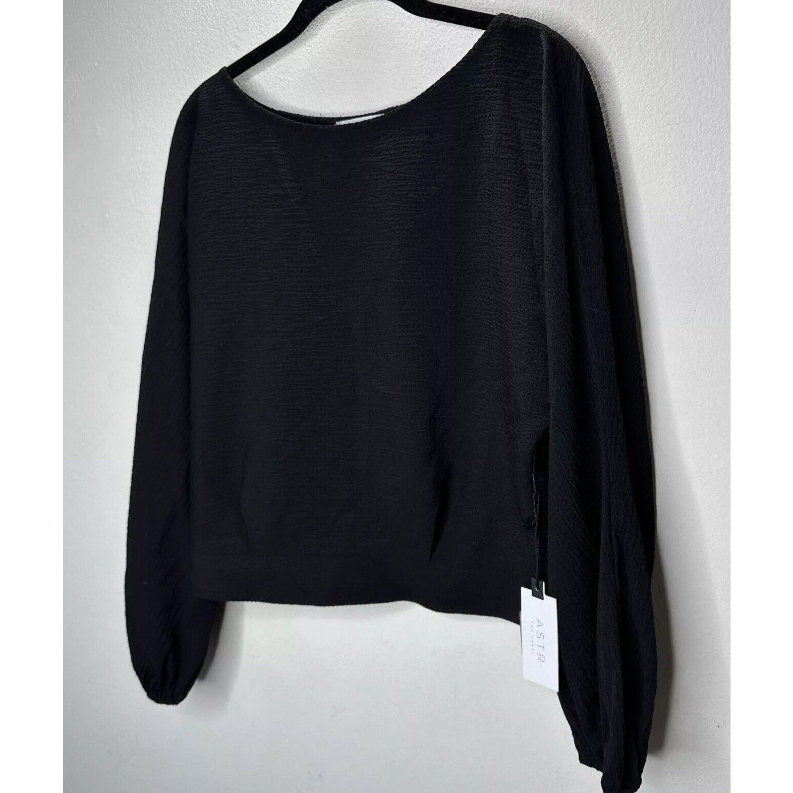ASTR The Label NWT ASTR The Label Black Rib Long Sleeve Peek A Boo Back M Size M / US 6-8 / IT 42-44 - 3 Thumbnail