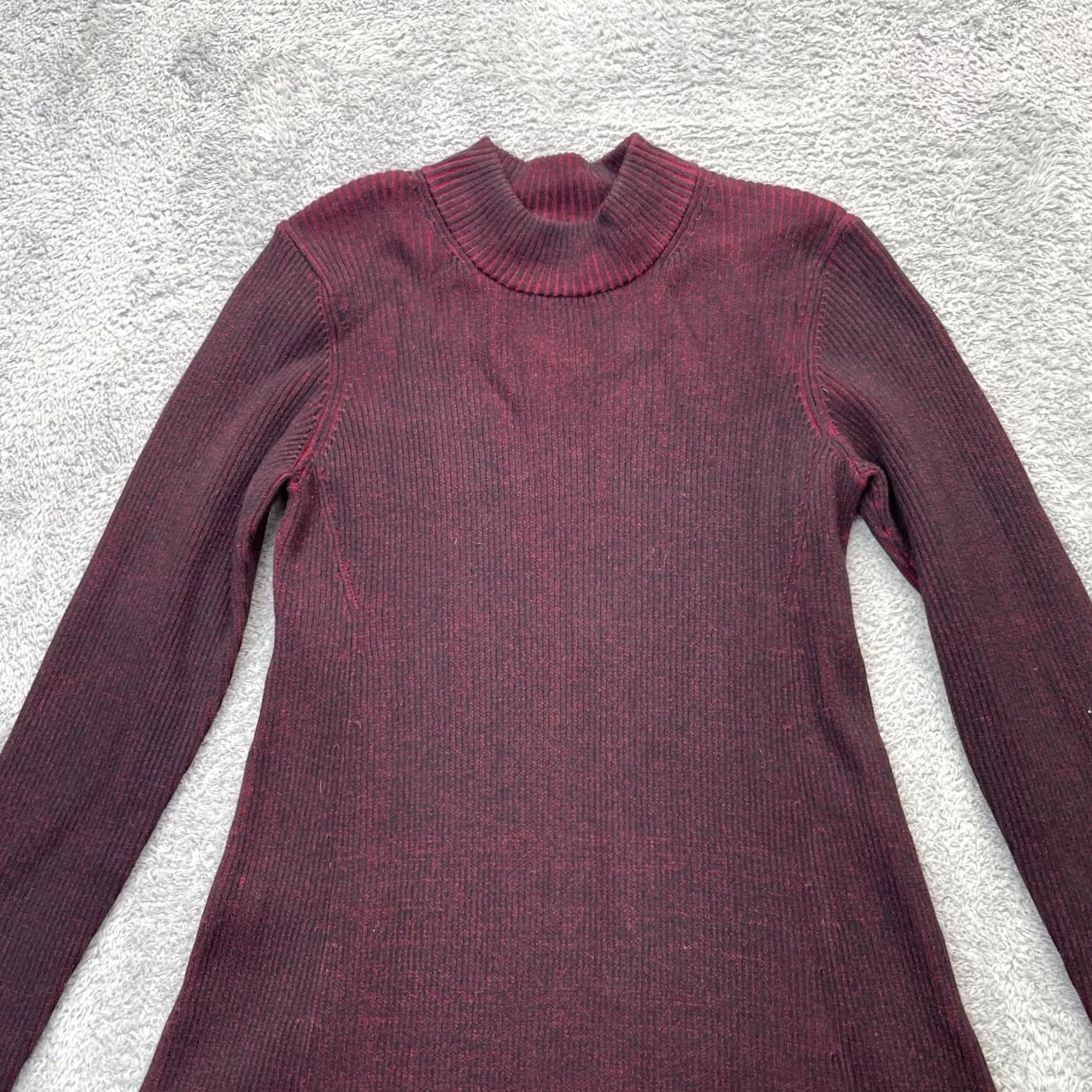 Gap Gap Dress Womens Medium Tall Black Sweater Ribbed Tight Knit Mock Neck Cotton Dress Size M / US 6-8 / IT 42-44 - 5 Thumbnail