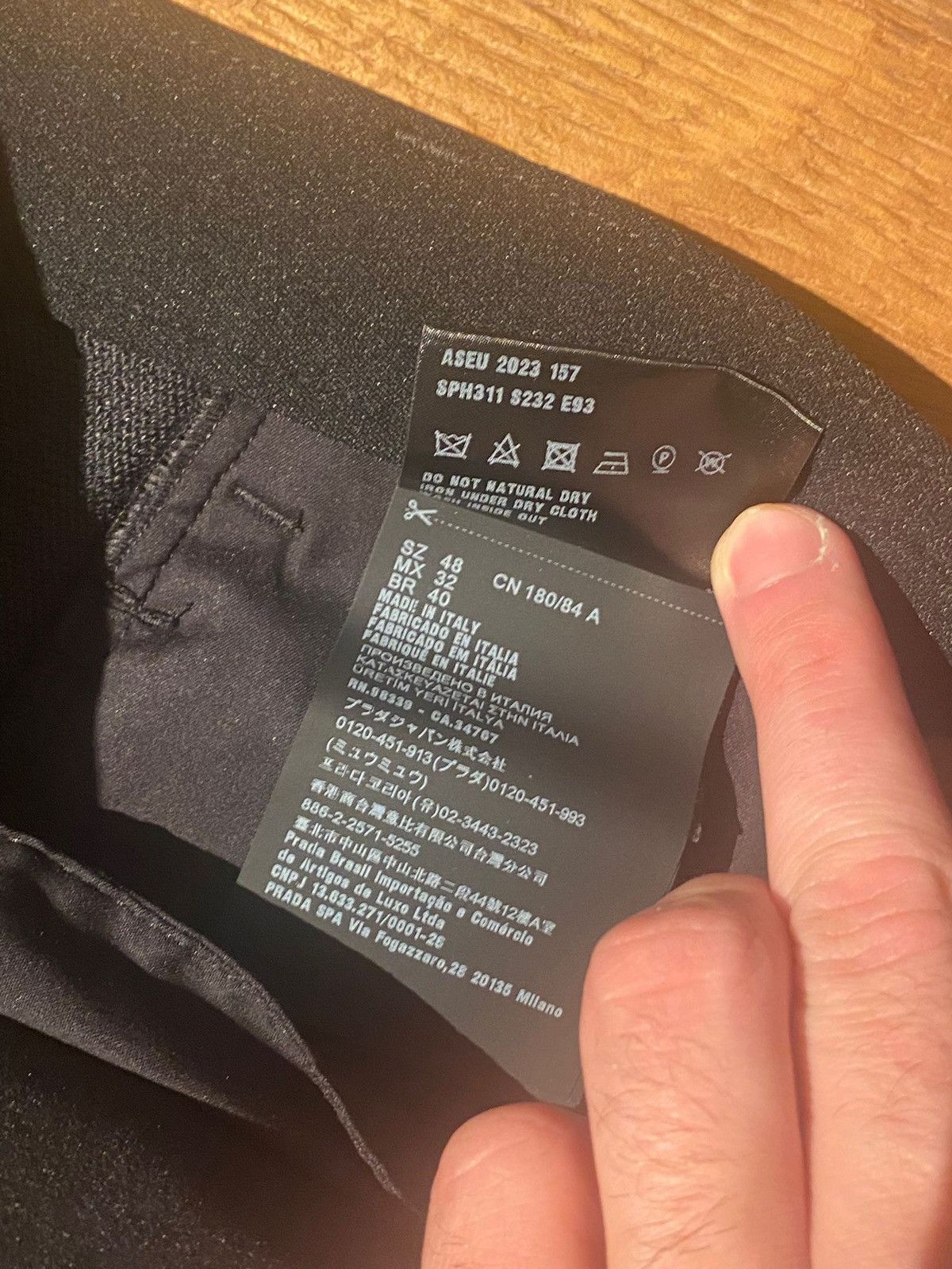 Prada Prada Gabardine Slim Trousers Size US 32 / EU 48 - 14 Thumbnail