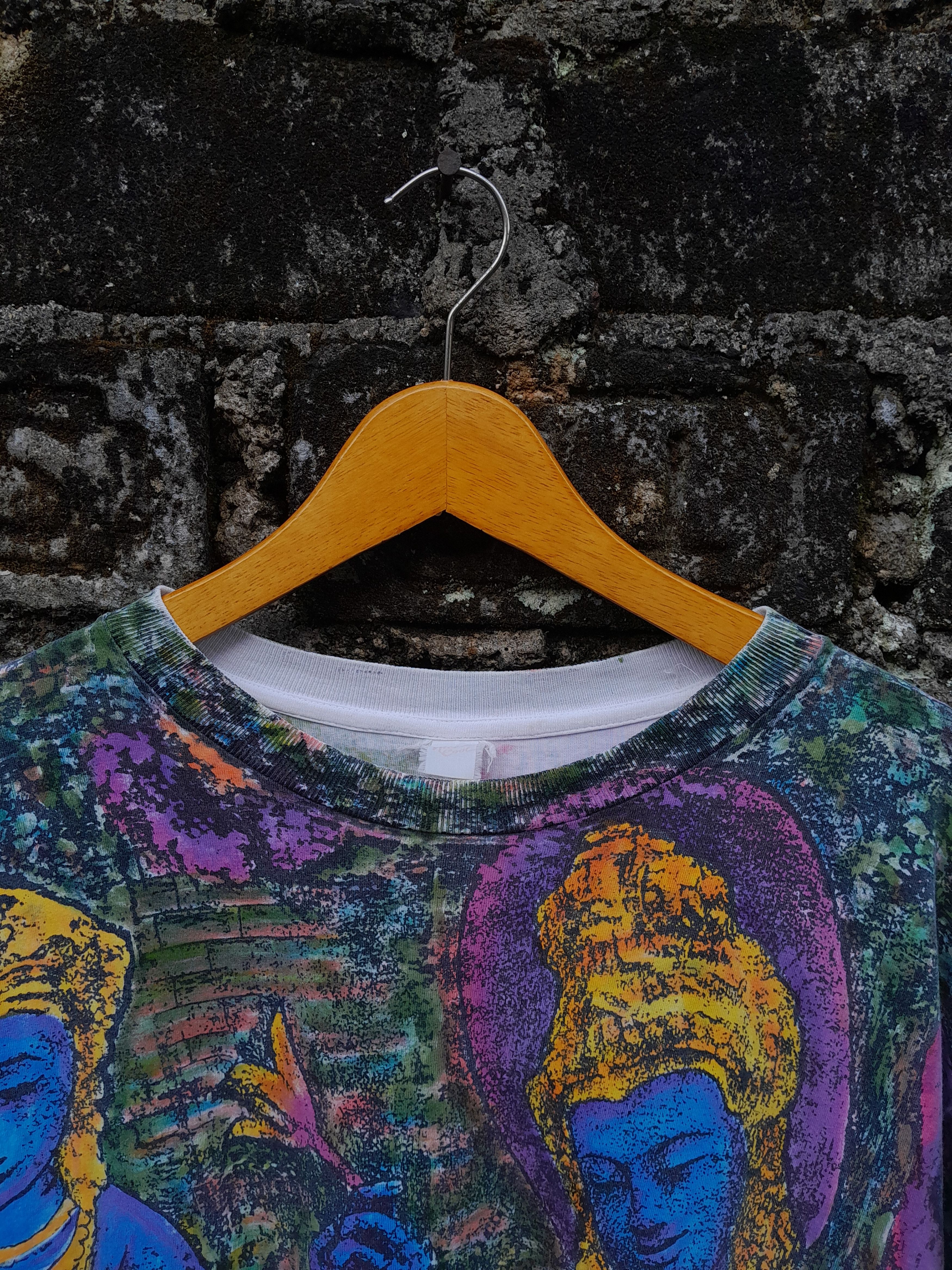 Vintage Very rare vintage 90s art all over print doble side t-shirt Size US L / EU 52-54 / 3 - 5 Thumbnail