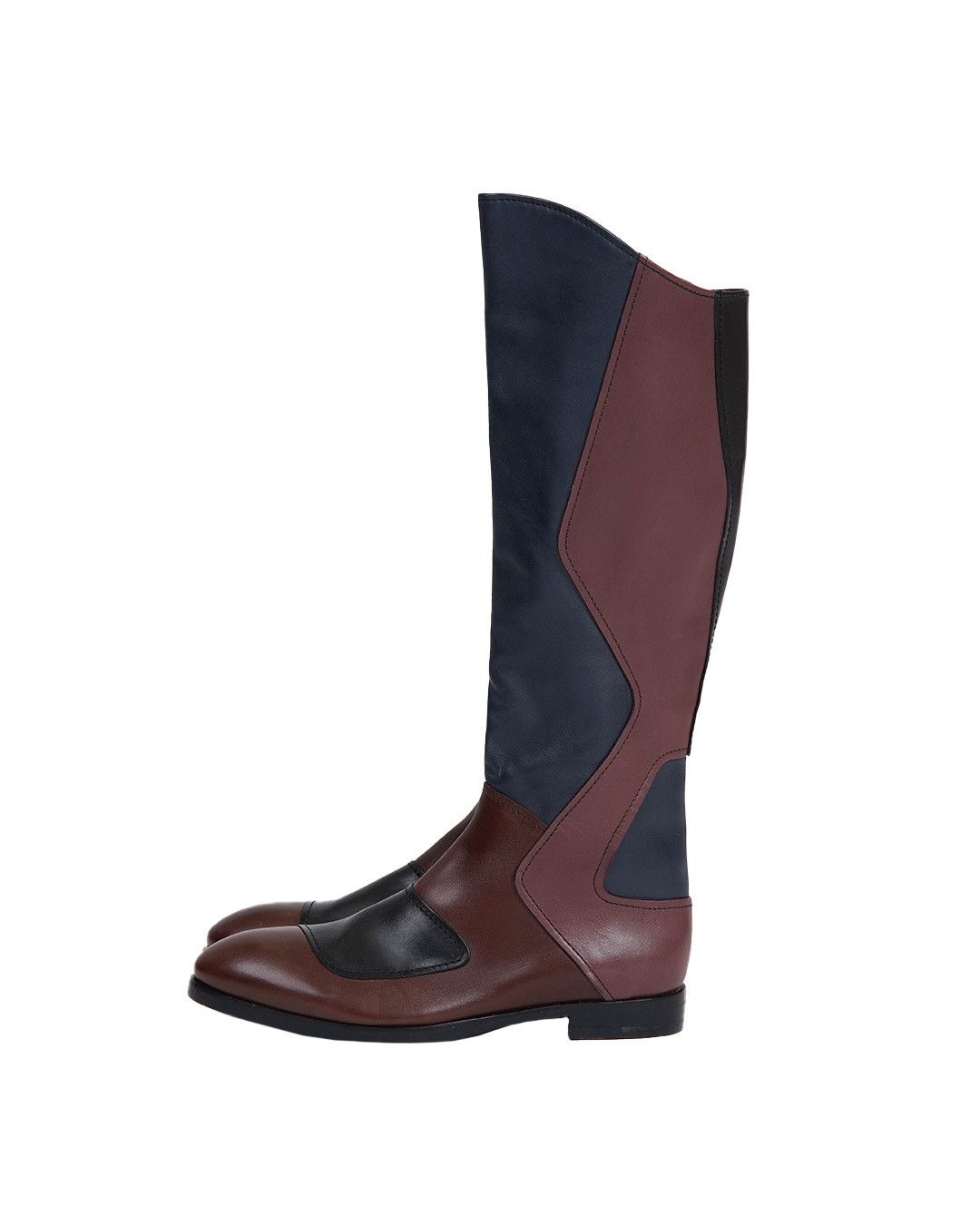 Miu Miu Miu Miu 2008 Patchwork Knee Boots Size US 8 / IT 38 - 1 Thumbnail