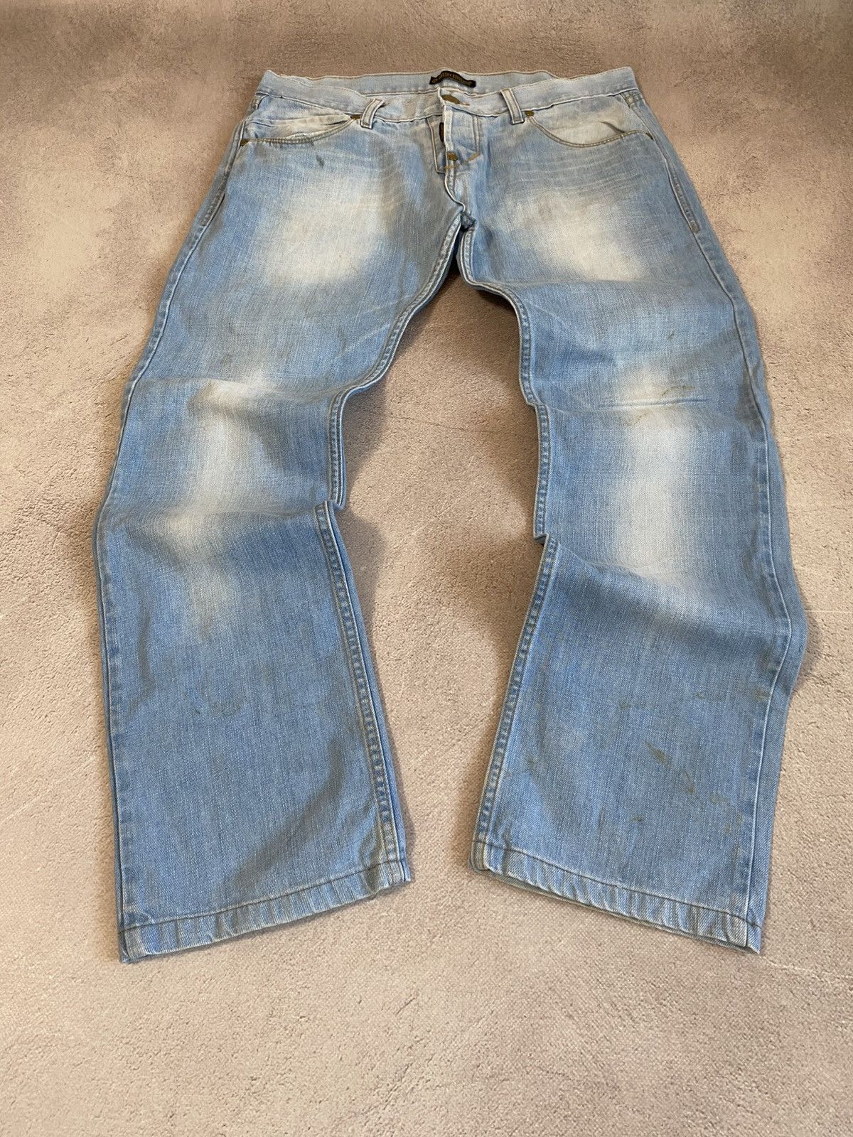 Japanese Brand Baggy Faded Pants If Six Was Nine style y2k jeans Size US 33 - 7 Thumbnail