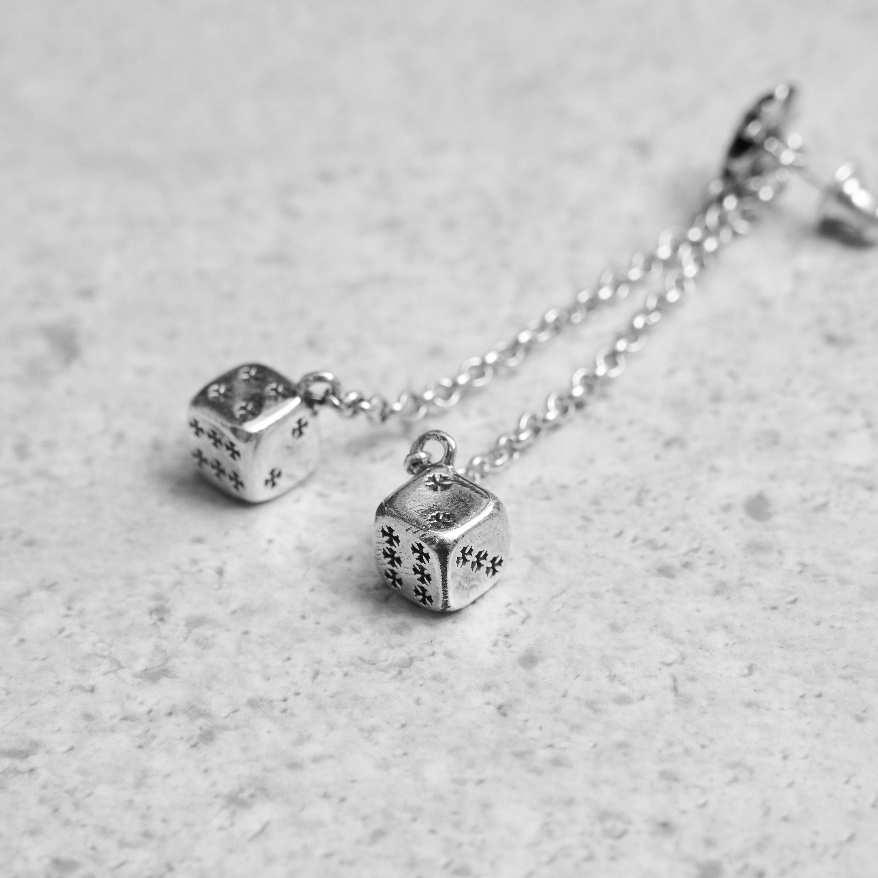 Chrome Hearts CHROME HEARTS CH Plus Post Dice Left Side Earring Size ONE SIZE - 5 Thumbnail