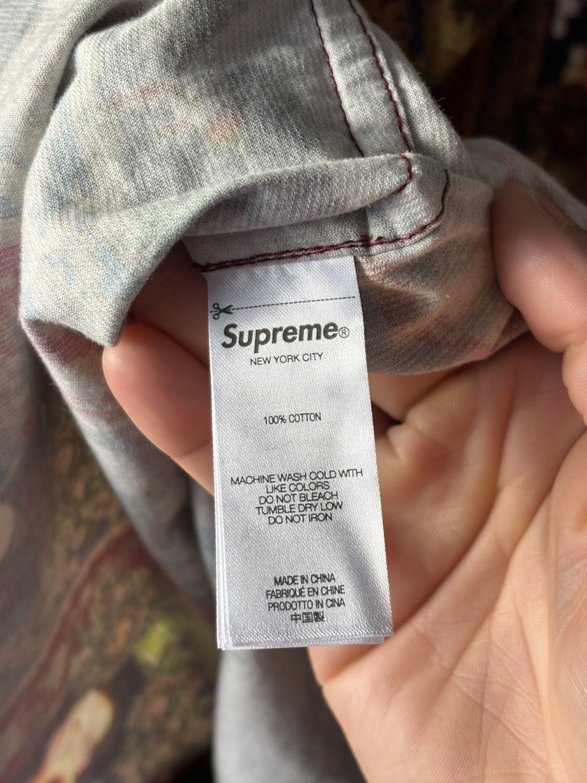 Supreme Mark Leckey Hardcore Printed Corduroy Shirt XLarge
