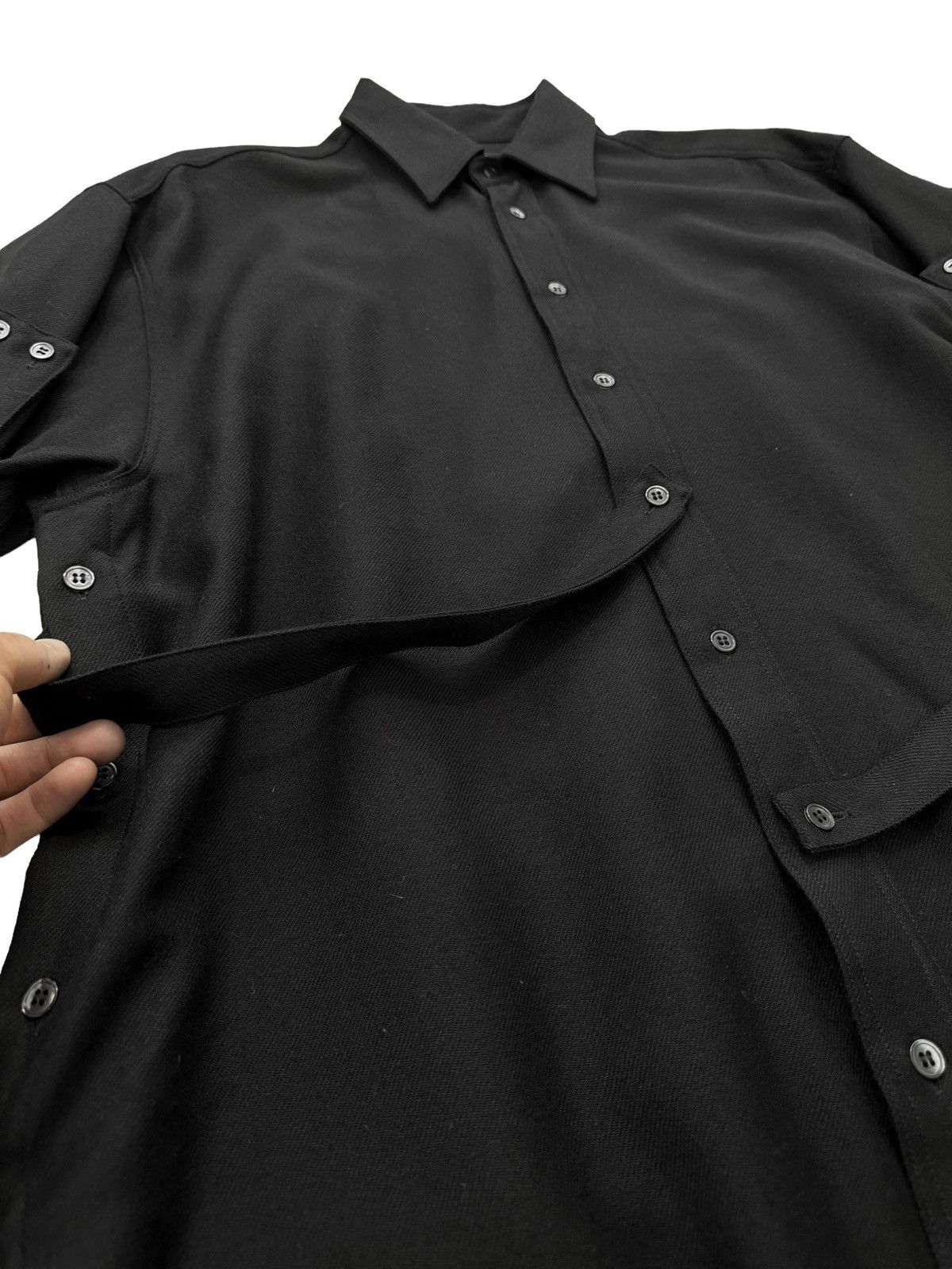 Raf Simons AW03 “Closer” Wool Bondage Strap Shirt Size US M / EU 48-50 / 2 - 5 Thumbnail
