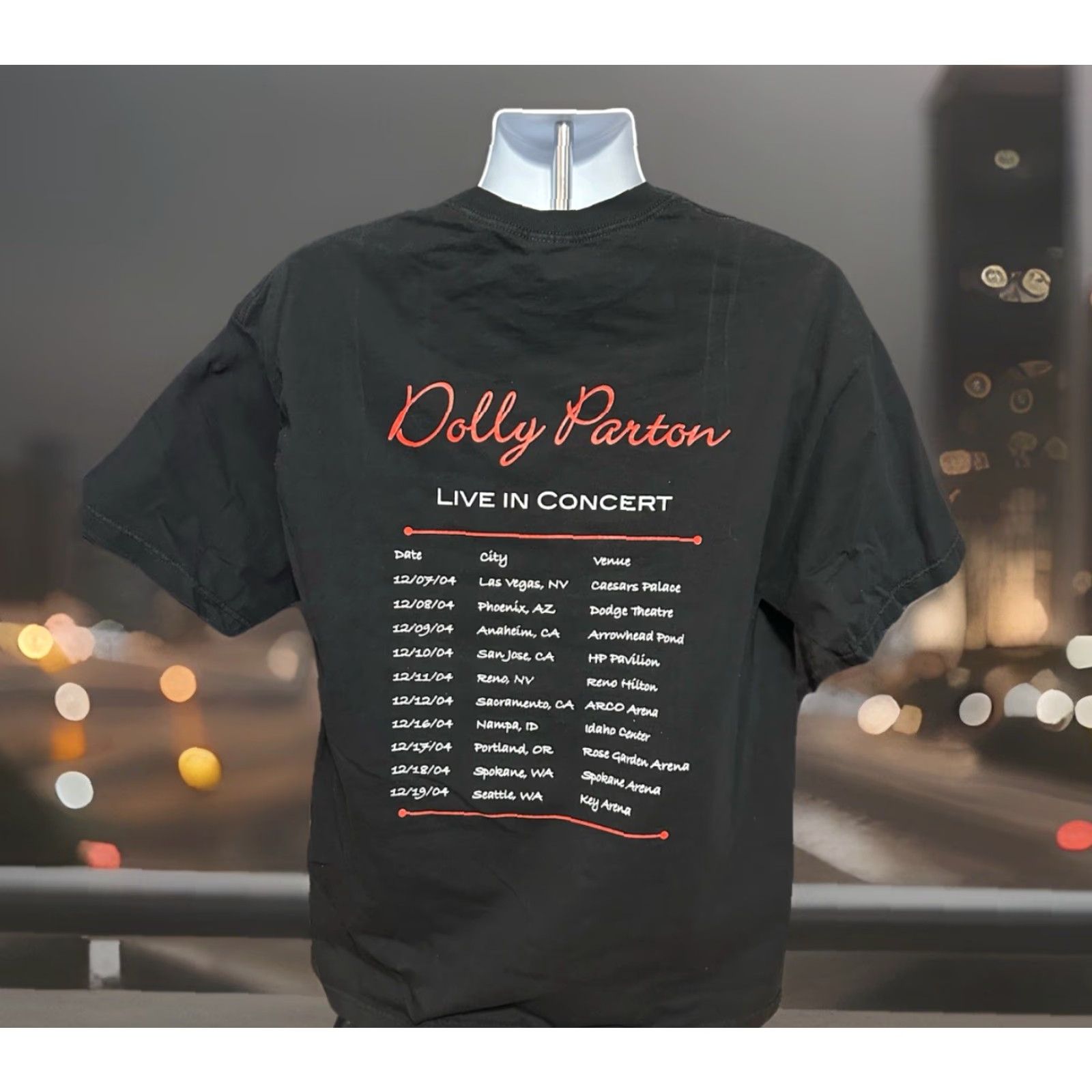 AAA VINTAGE Dolly Parton Shirt Men XL Black Short Sleeve AAA Logo Graphic Parton 2004 Live In Convert T-Shirt Size US XL / EU 56 / 4 - 7 Thumbnail