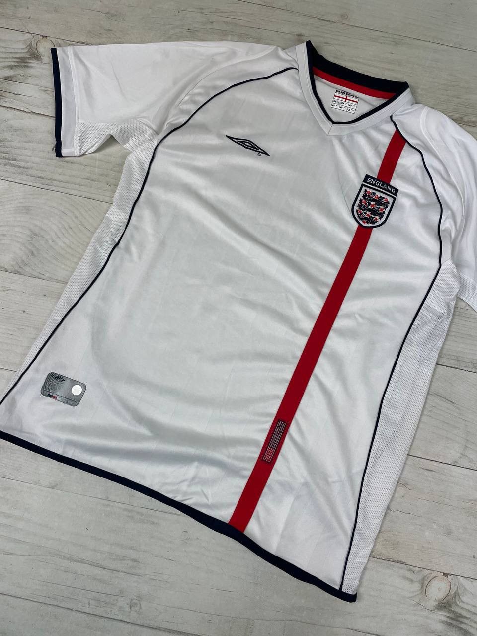 Umbro Vintage Umbro England 2001 2003 Home Shirt Soccer Jersey Size US XL / EU 56 / 4 - 3 Thumbnail