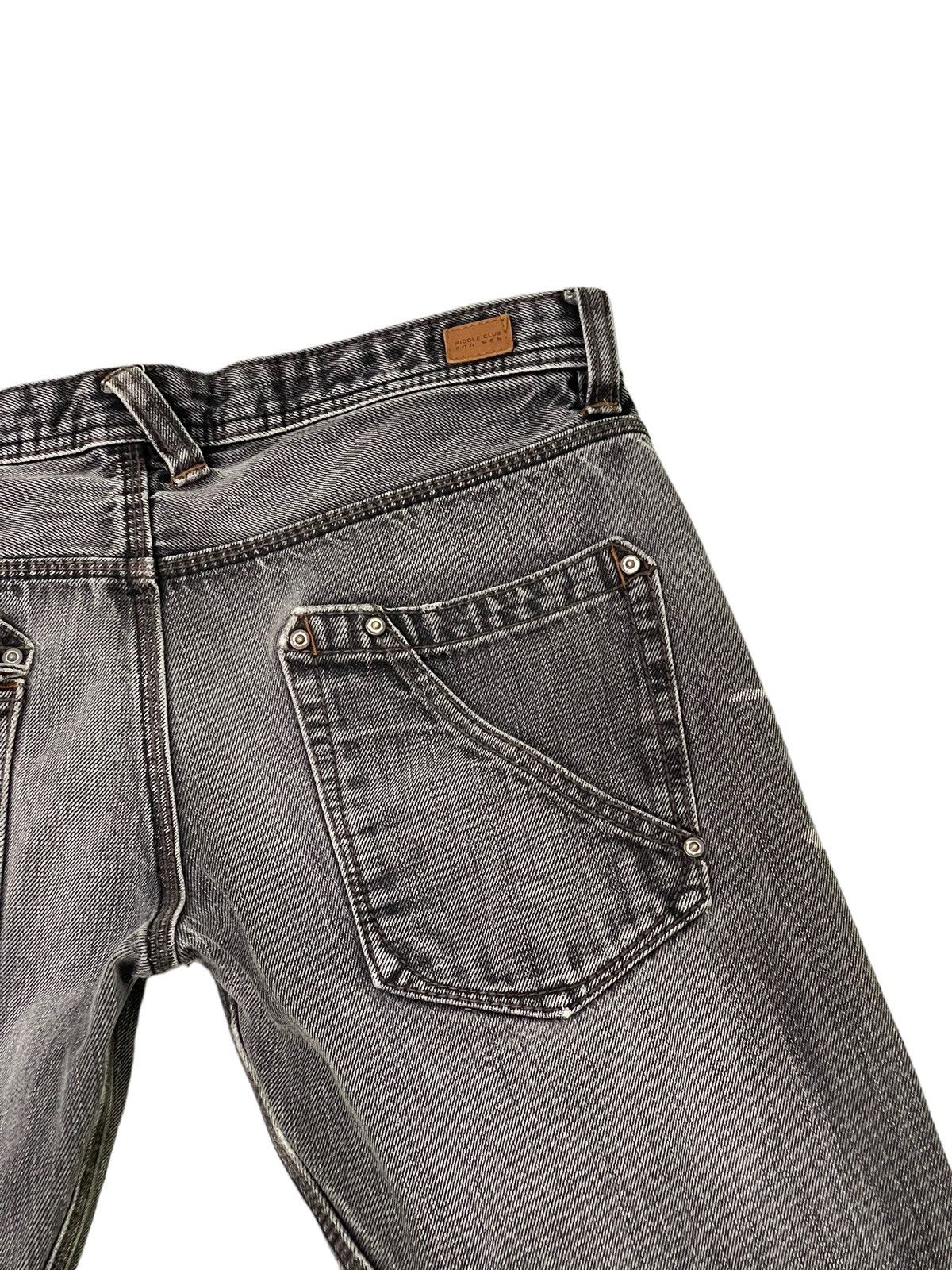 Japanese Brand Flare Jeans Nicole Club Distress Low Rise Boot Cut 6🟦8 Size US 32 / EU 48 - 19 Thumbnail