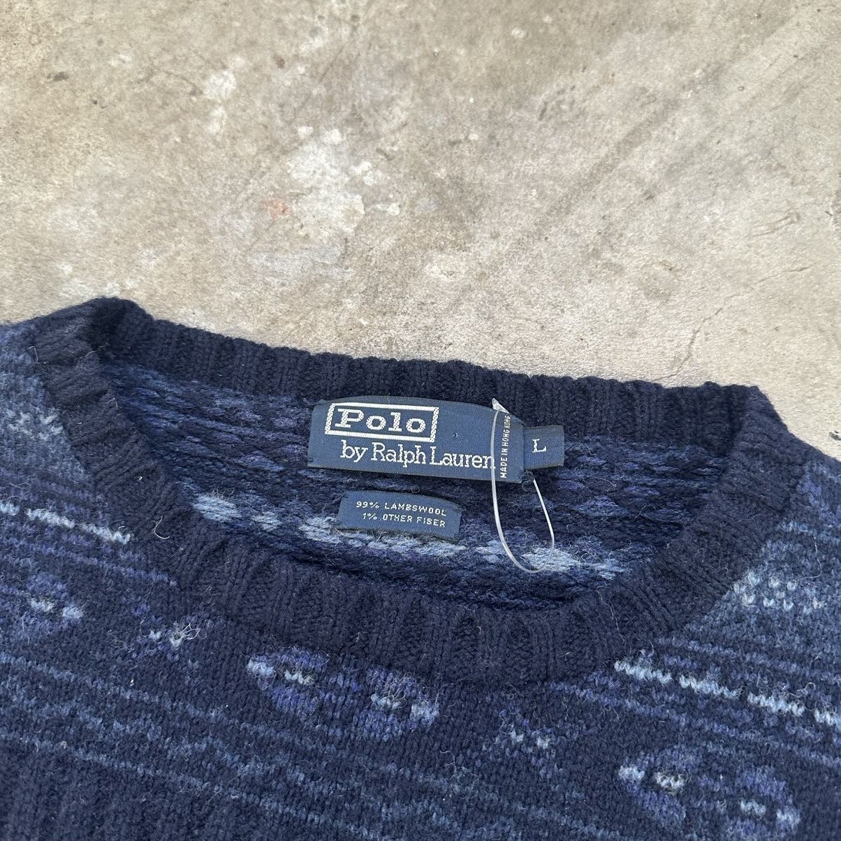 Polo Ralph Lauren Vintage Polo Ralph Lauren RL Lambswool Sweater Size US L / EU 52-54 / 3 - 8 Thumbnail