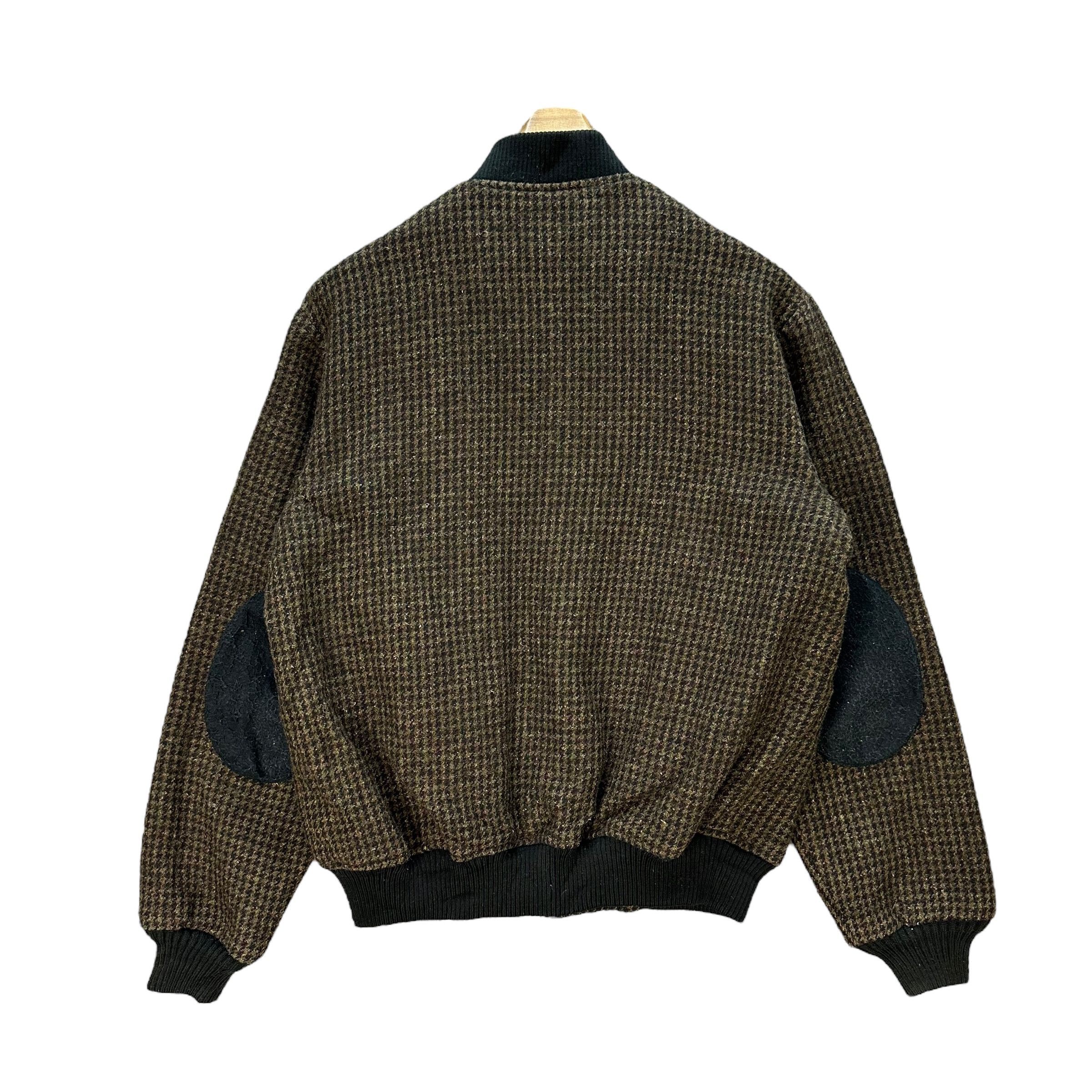 McGregor 80's MCGREGOR Houndstooth Wool Bomber Jacket #A74-1778 Size US L / EU 52-54 / 3 - 10 Thumbnail