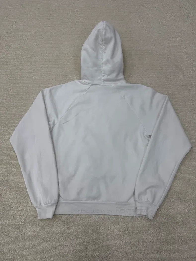 Balenciaga Balenciaga Double B White Hooded Sweatshirt Size US XS / EU 42 / 0 - 2 Thumbnail