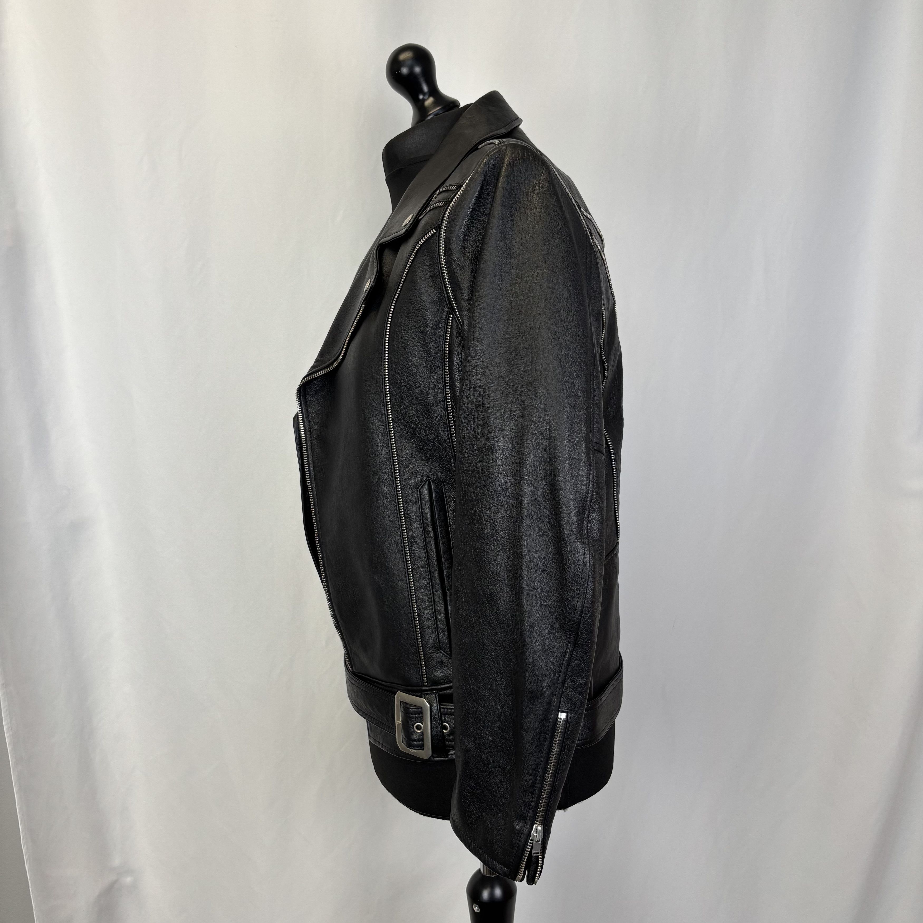Saint Laurent Paris Saint Laurent Leather Biker Jacket Size US L / EU 52-54 / 3 - 2 Thumbnail