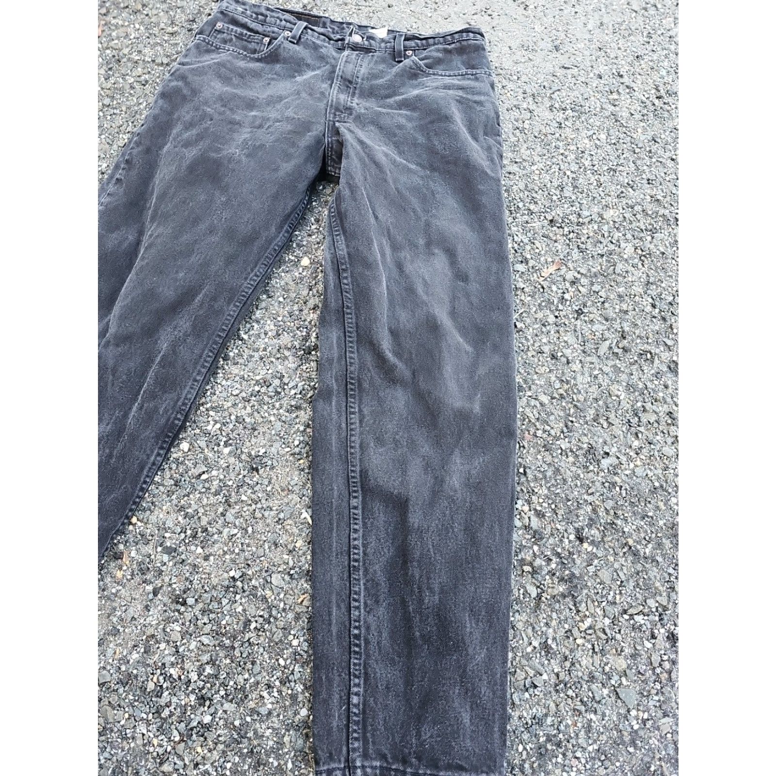 Levi's VINTAGE Levi’s 505 Jeans Pants Regular 38 X 32 Black 5-Pocket Design Mens Wide Range Distressed Not N/A Size US 38 / EU 54 - 2 Thumbnail