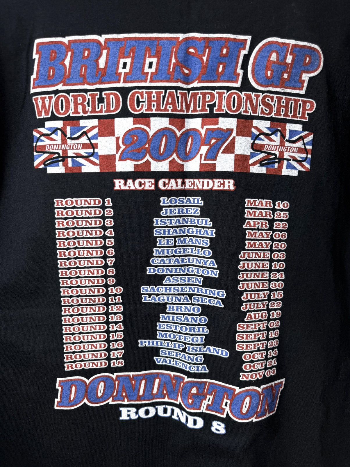 Vintage Vintage 2007 British GP World Championship Racing T Shirt Size US M / EU 48-50 / 2 - 5 Thumbnail